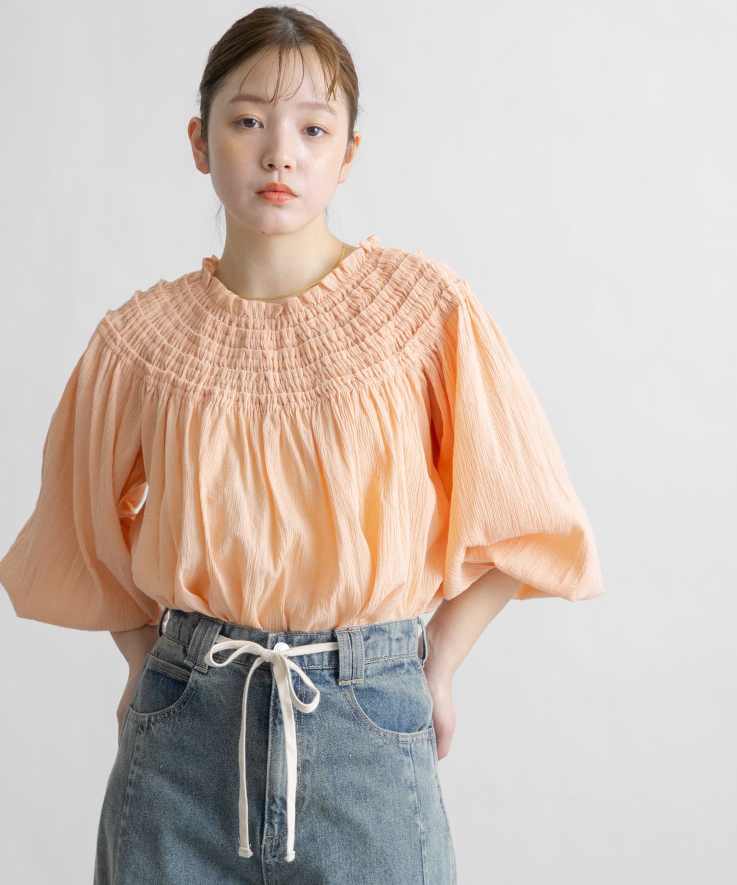 身長：160cm サイズ：one