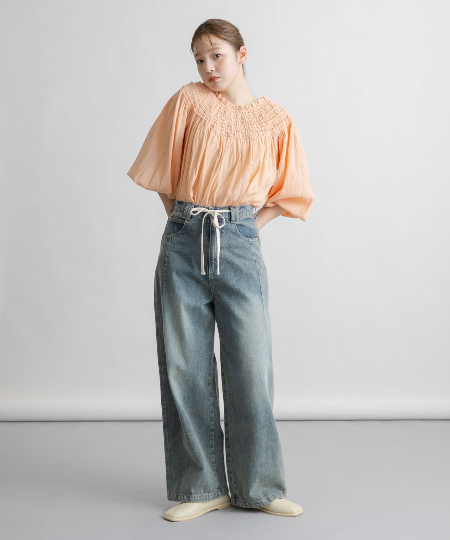 身長：160cm サイズ：one