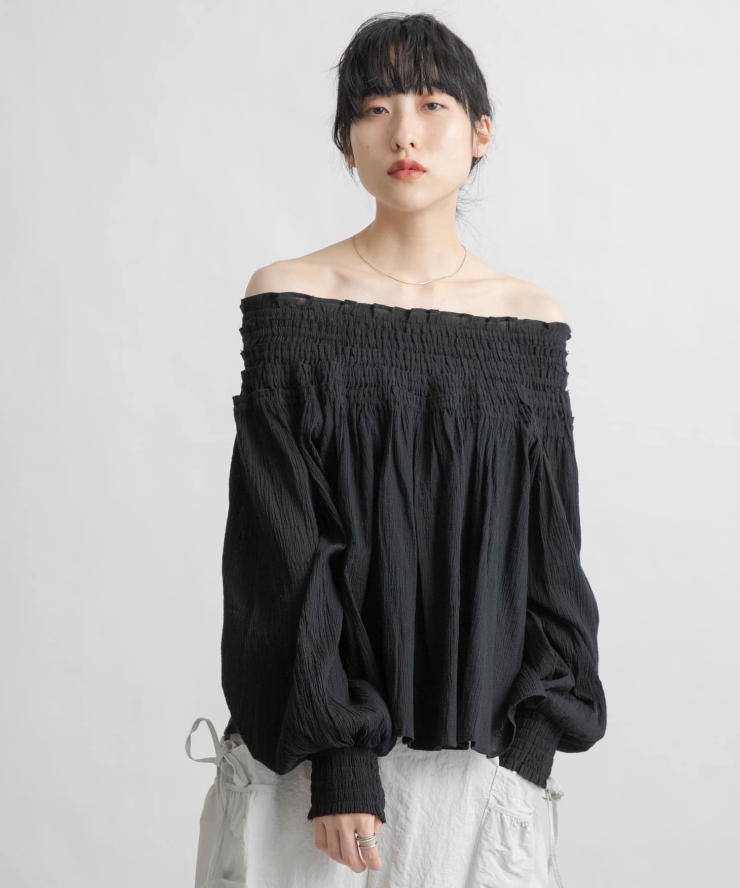 身長：160cm サイズ：one