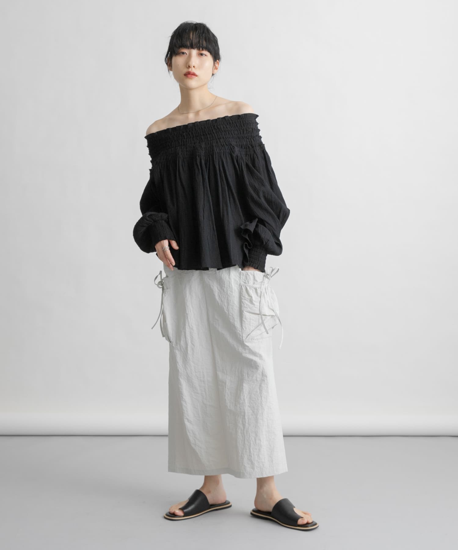 身長：160cm サイズ：one