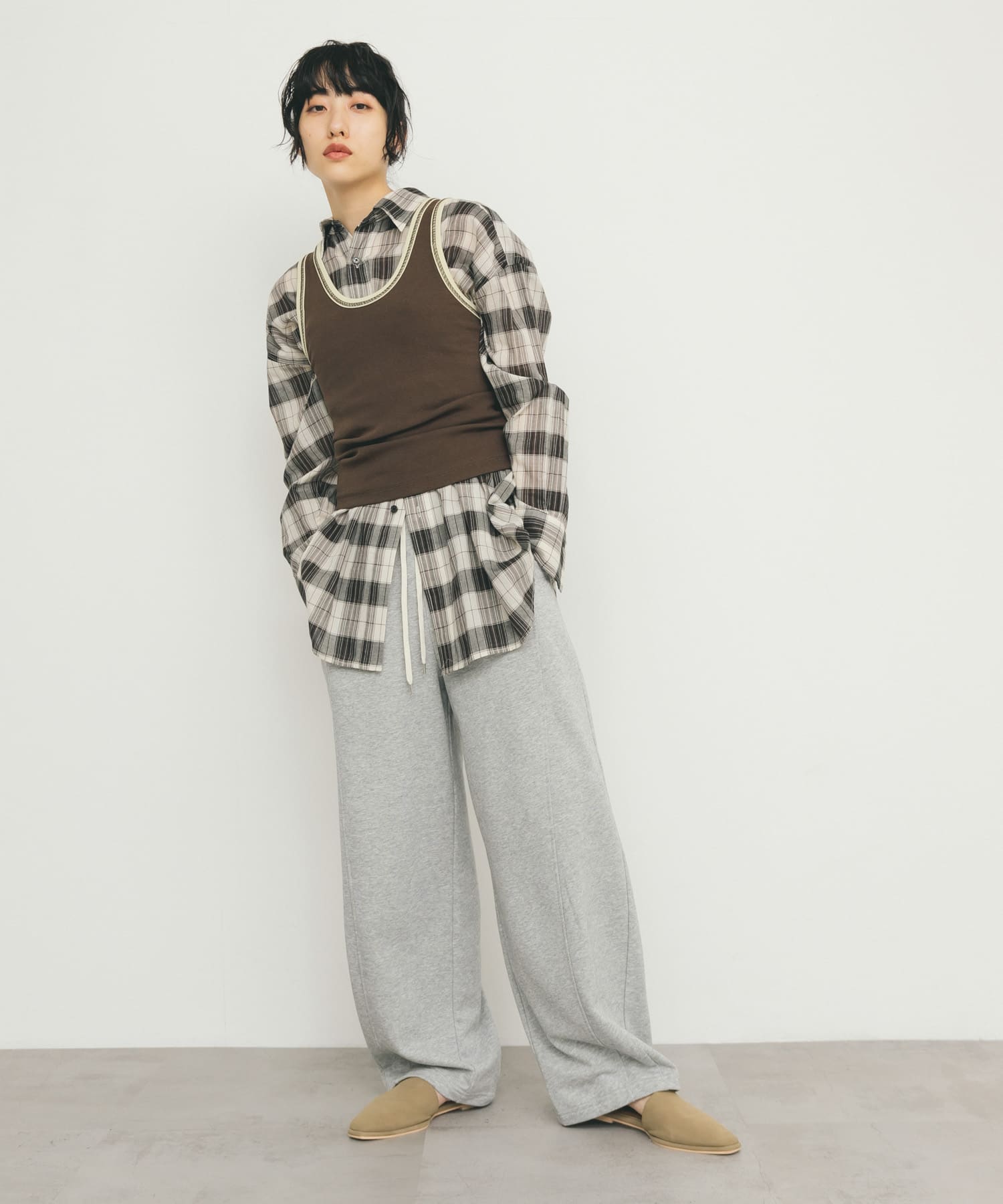 身長：160cm サイズ：one