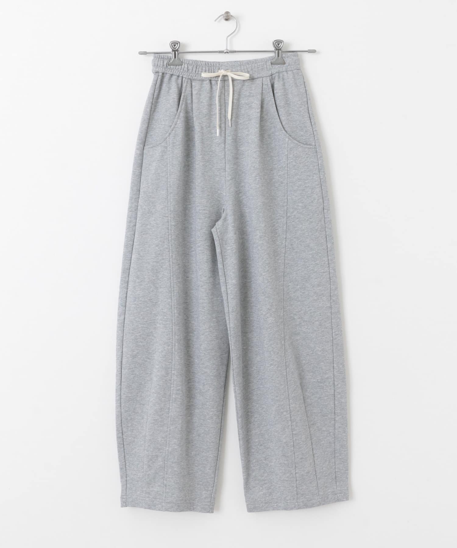 カーブスウェットパンツ TOP GRAY one