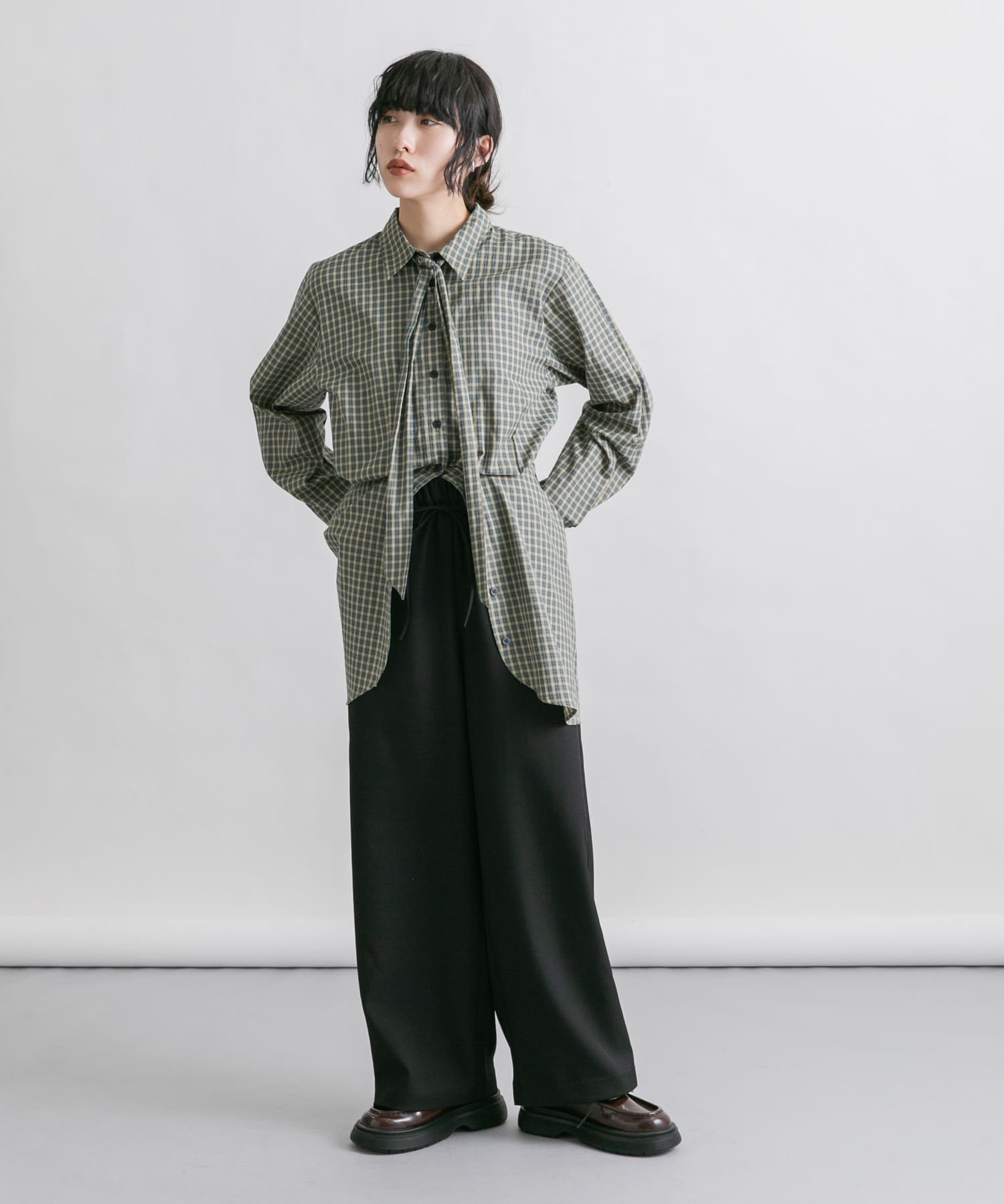 身長：160cm サイズ：one