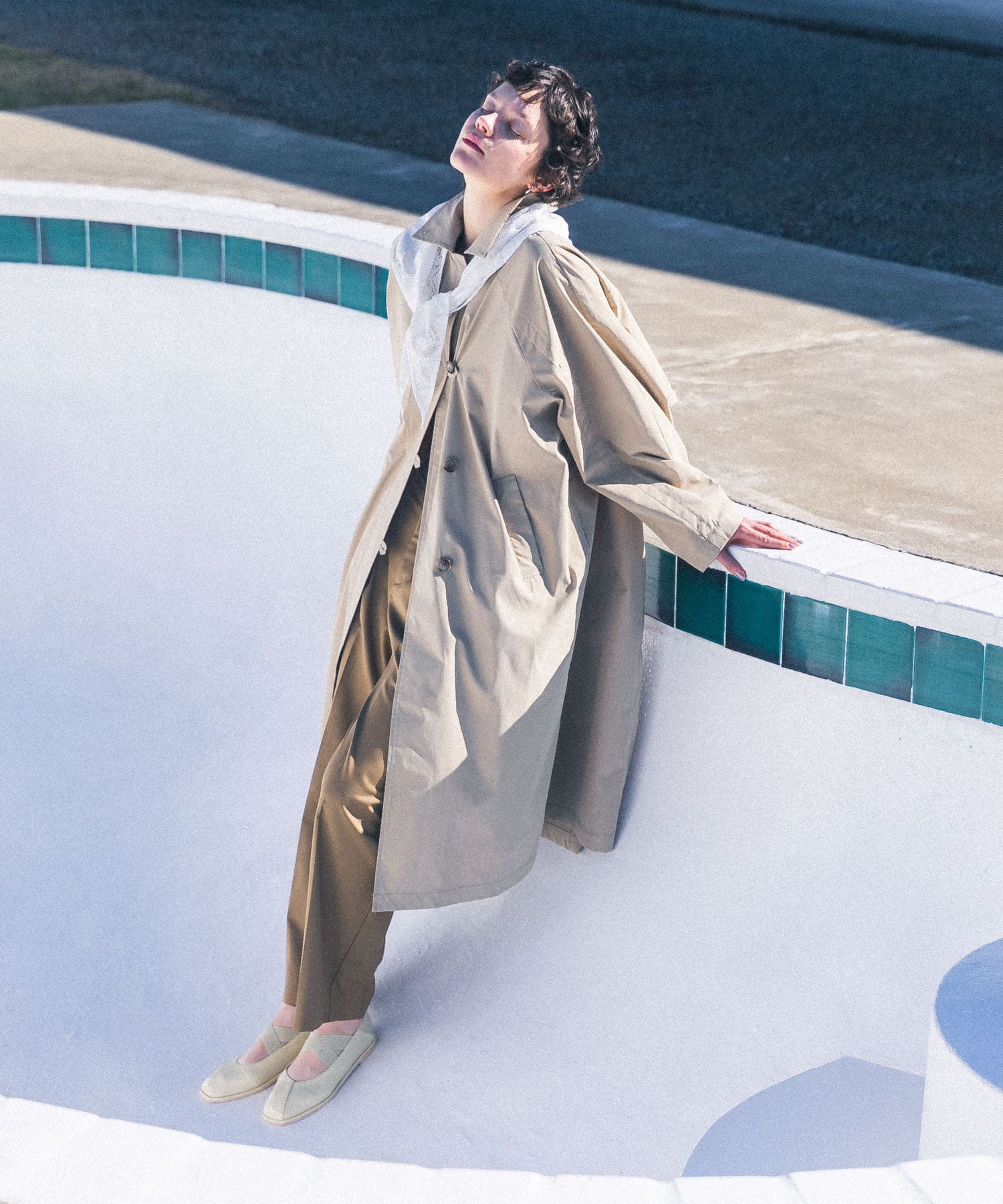 身長：185cm サイズ：38