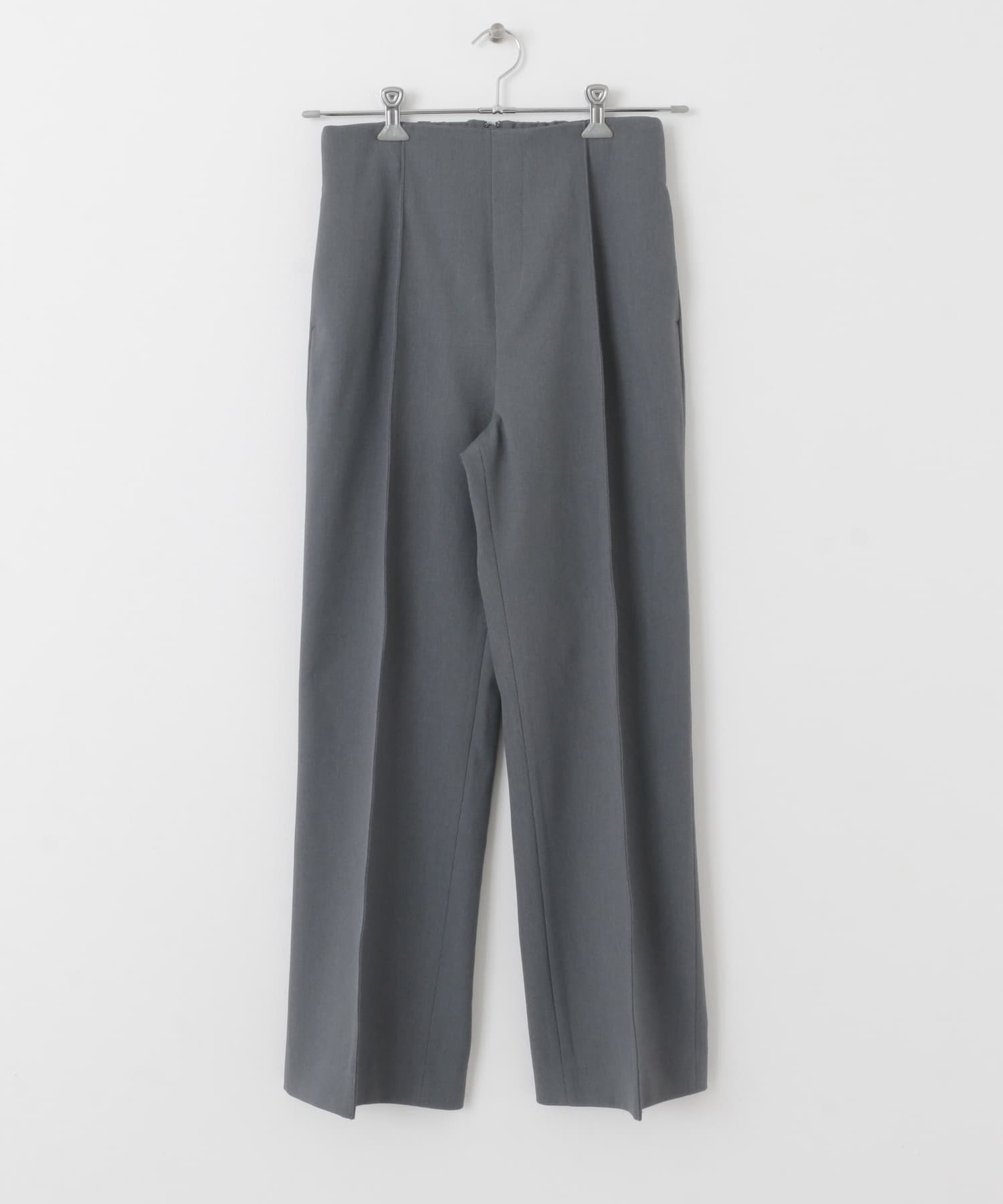 『2サイズ展開』ピンタックストレートパンツ GRAY 36