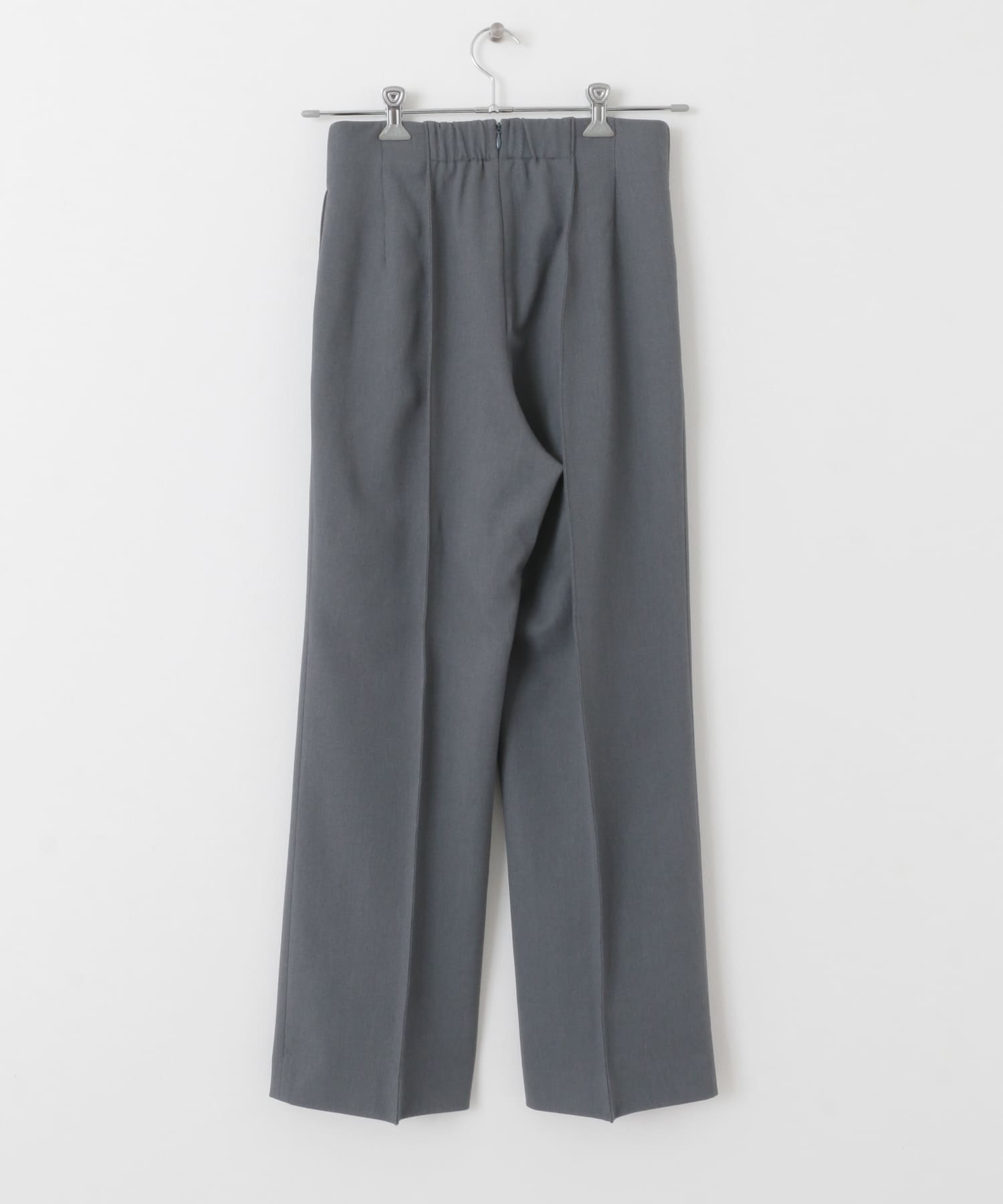 『2サイズ展開』ピンタックストレートパンツ GRAY 36