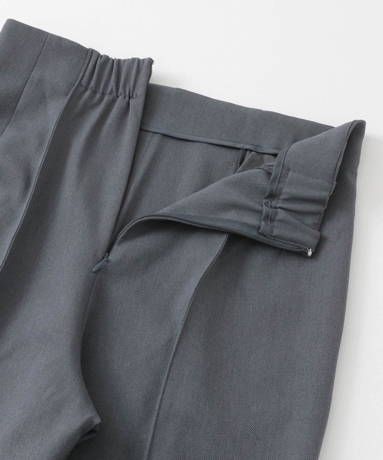 『2サイズ展開』ピンタックストレートパンツ GRAY 36
