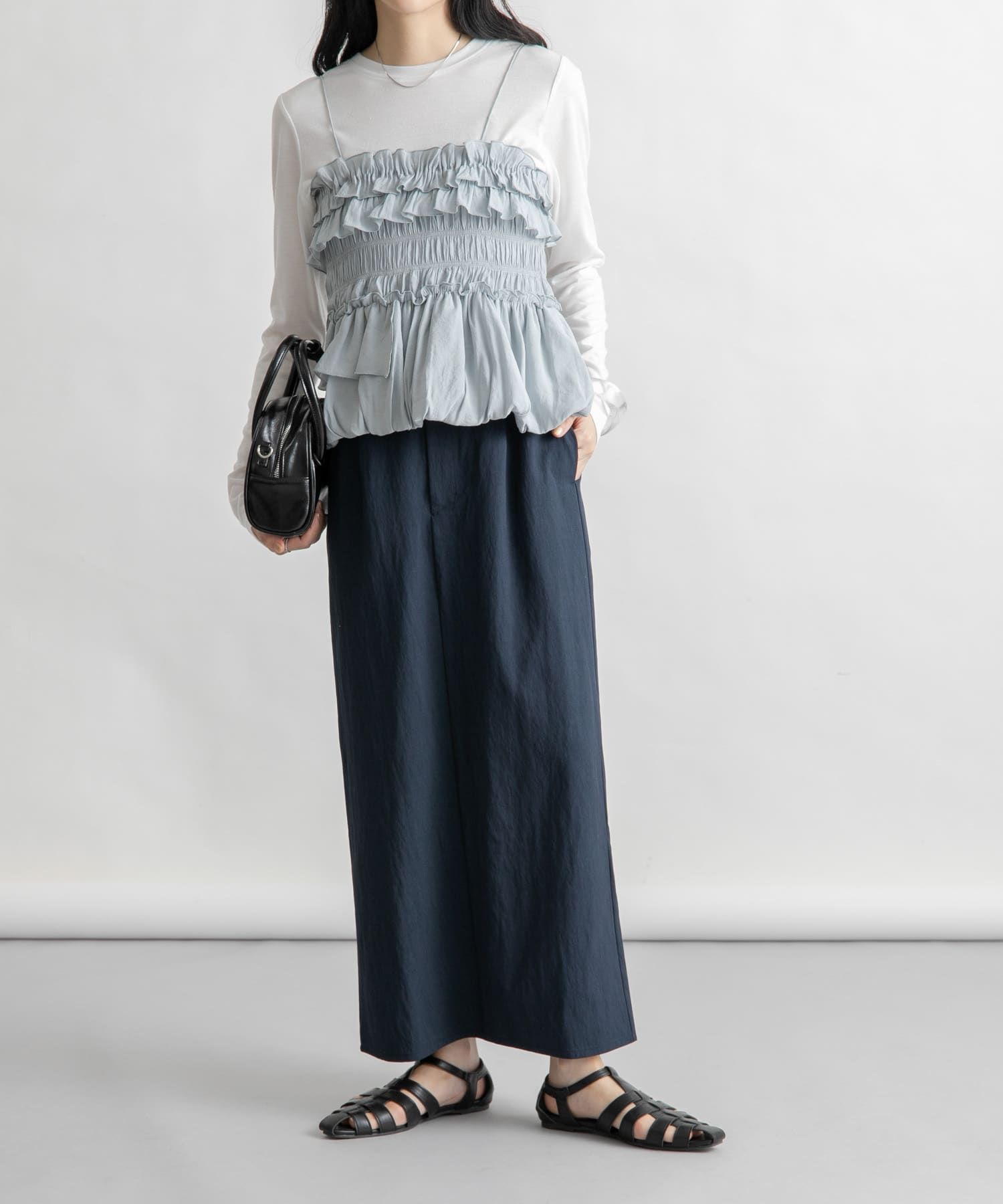 身長：160cm サイズ：one