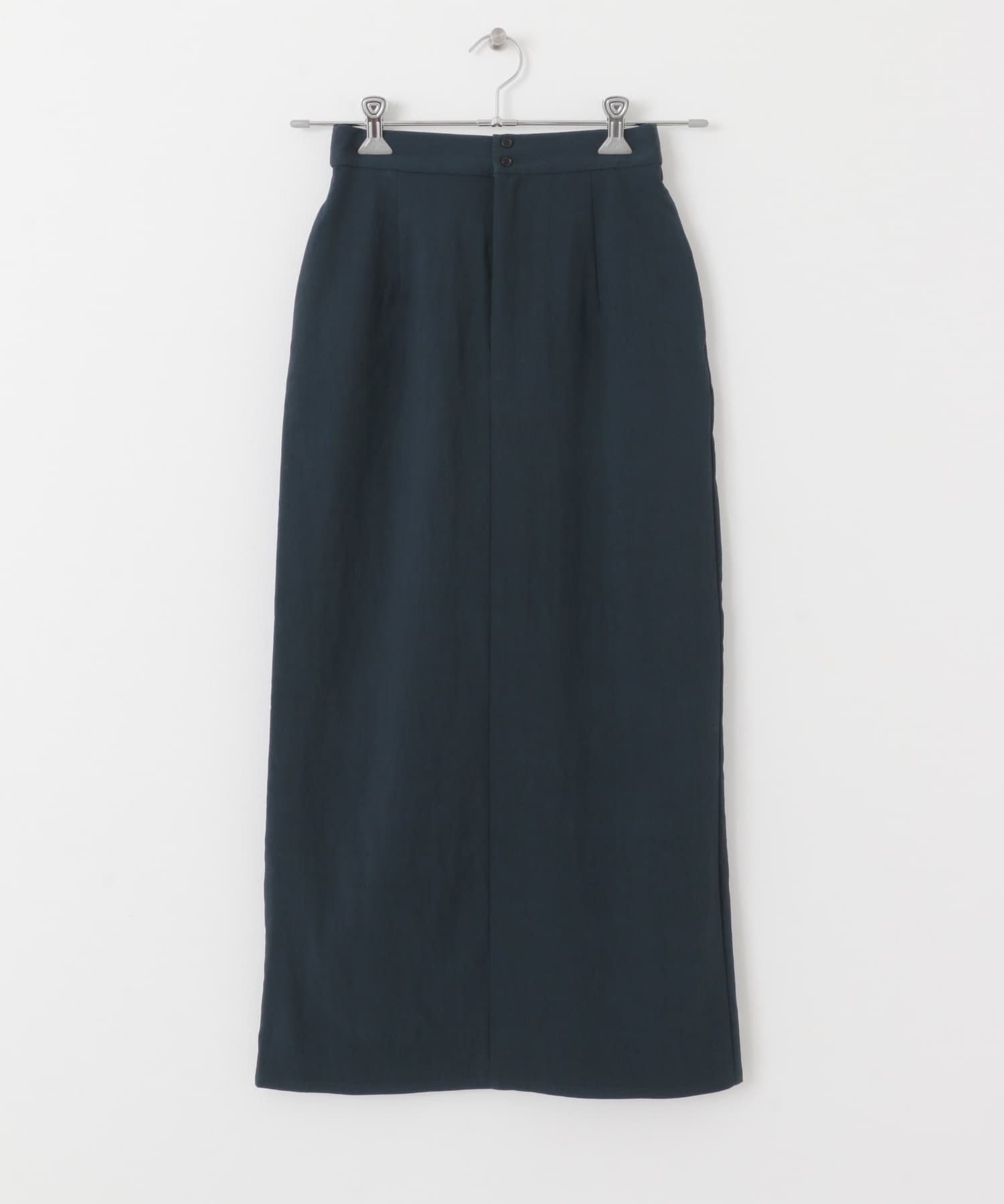 ダブルボタンIラインスカート NAVY one