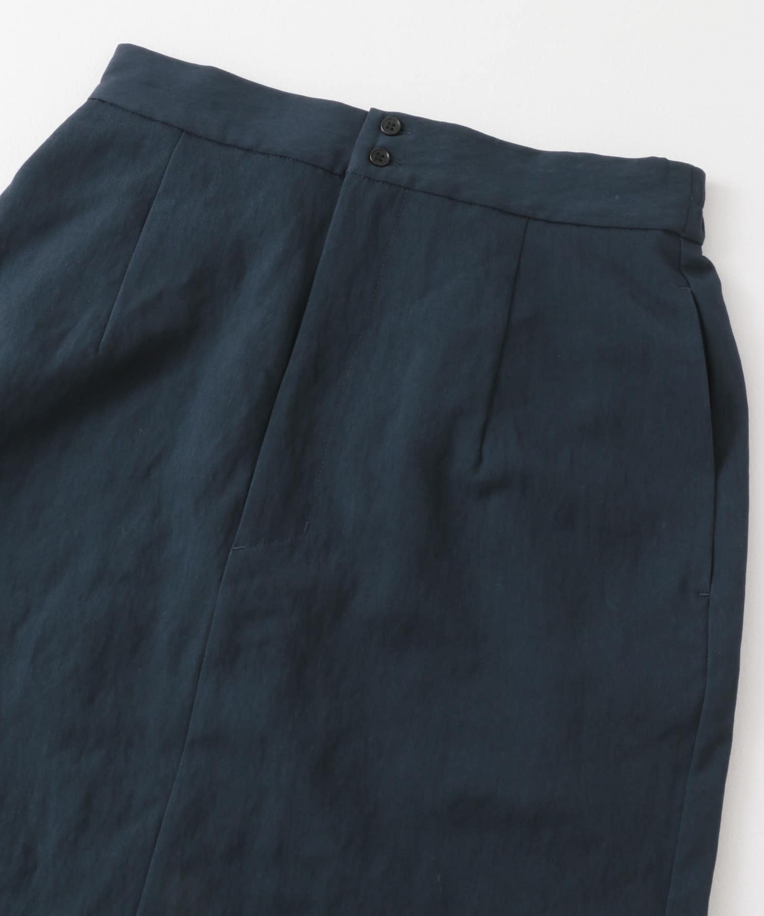 ダブルボタンIラインスカート NAVY one