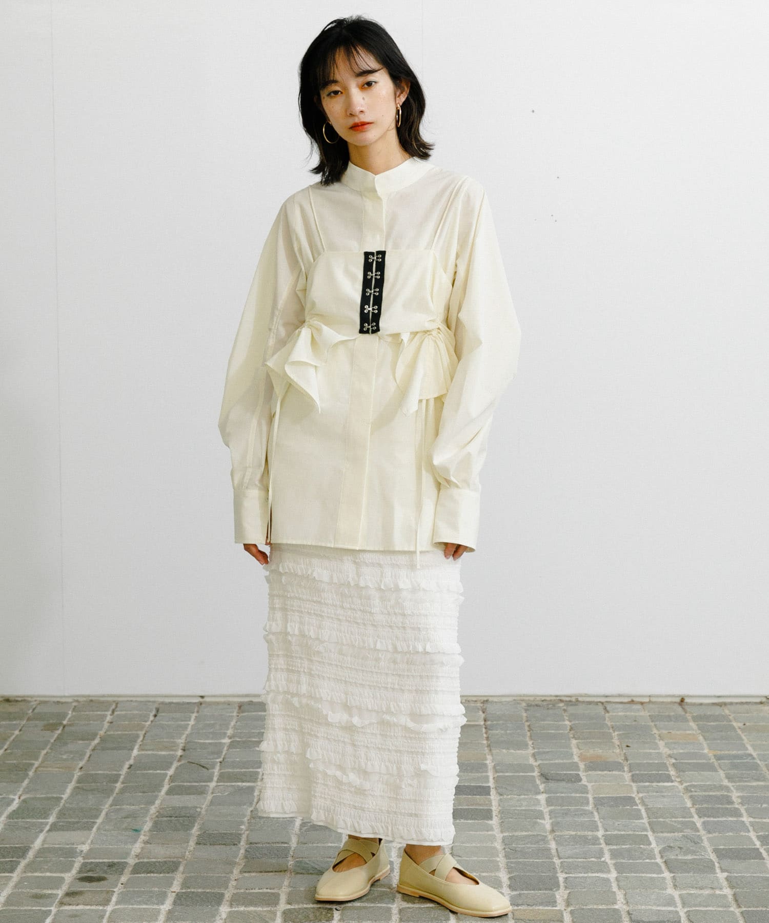 身長：159cm サイズ：one