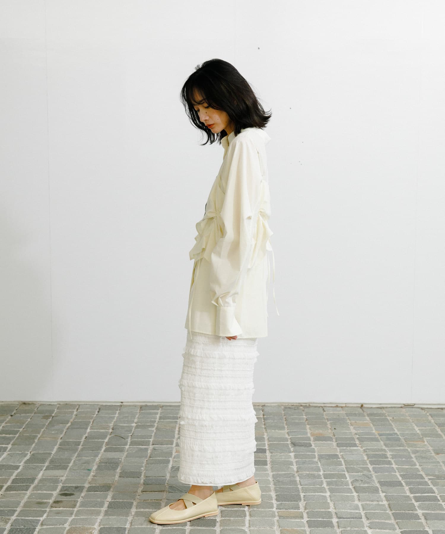 身長：159cm サイズ：one