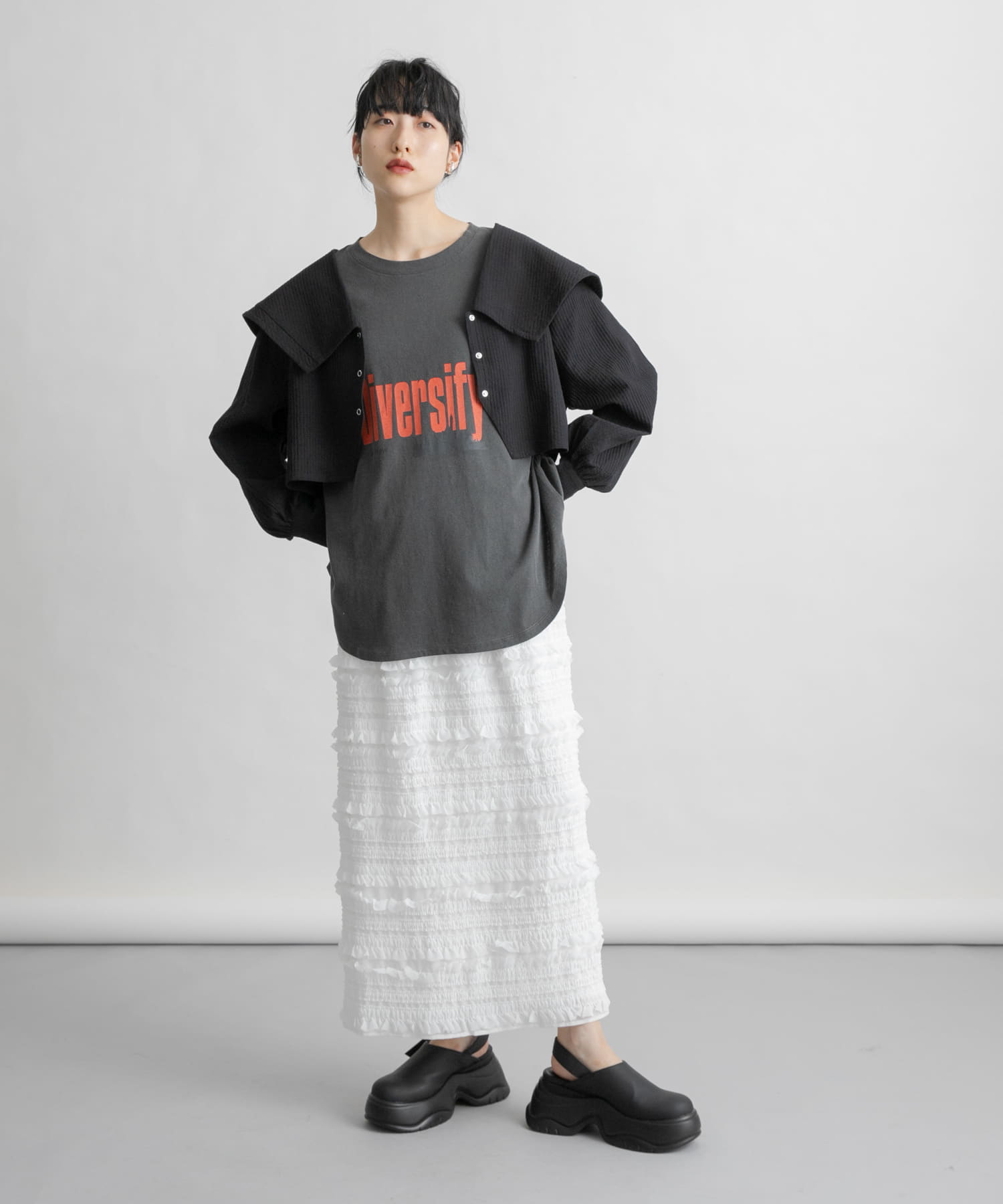 身長：160cm サイズ：one