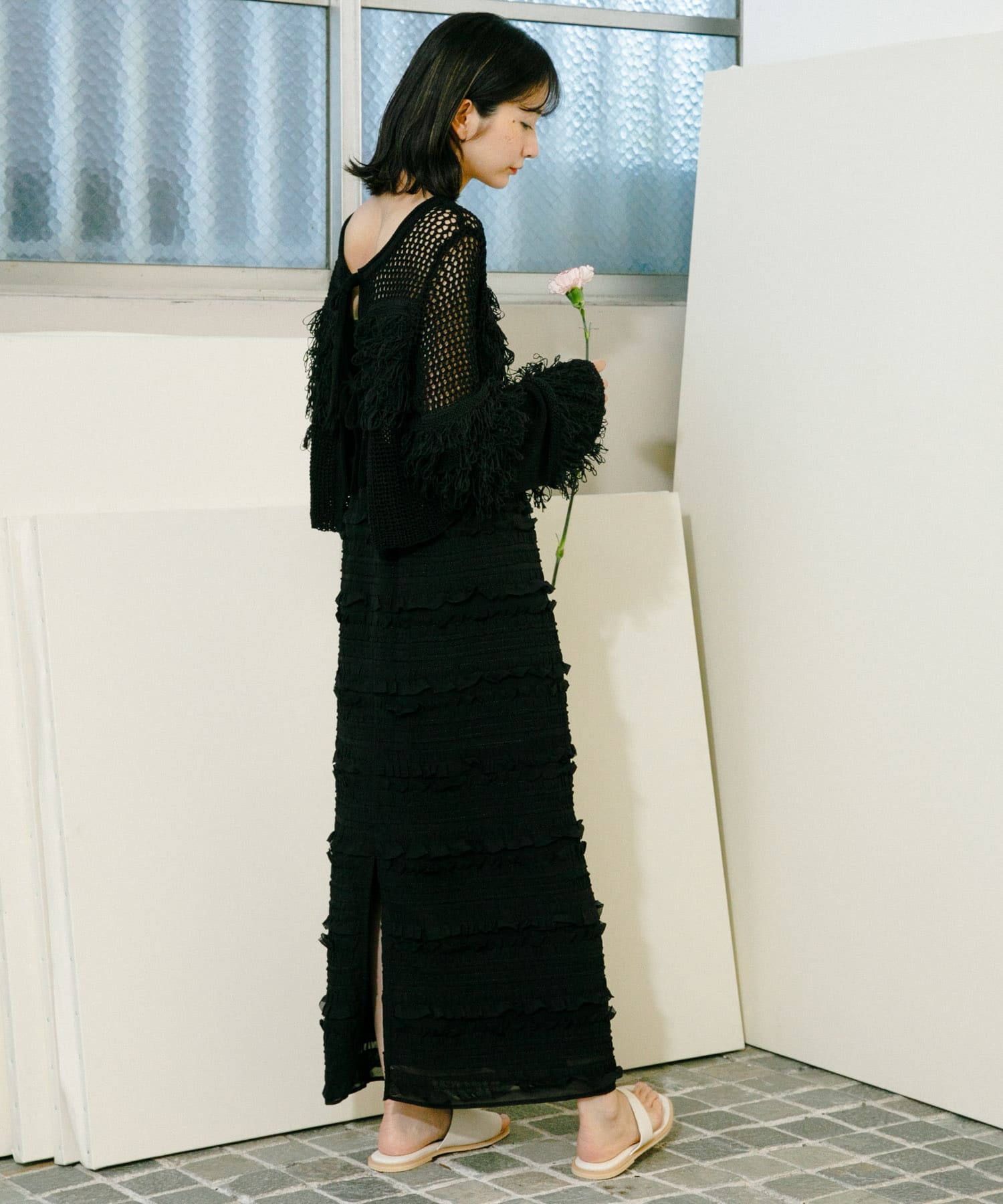 身長：159cm サイズ：one