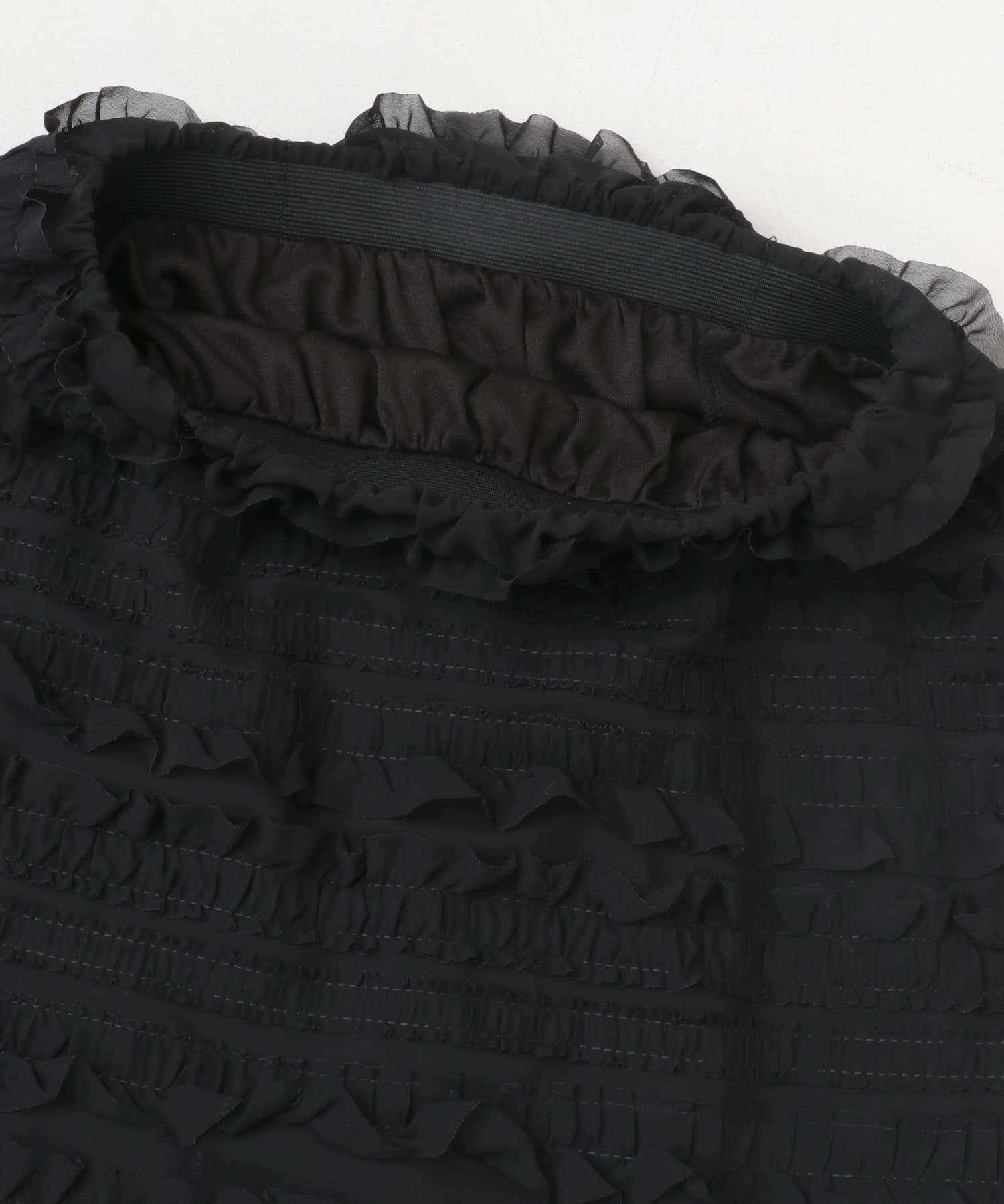 Iラインフリルスカート BLACK one