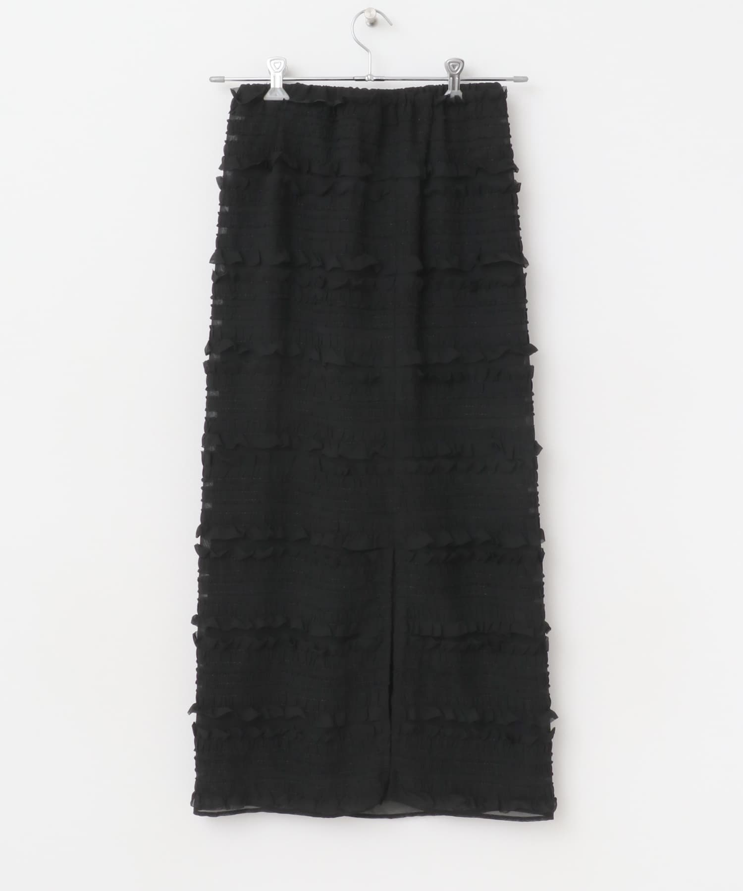 Iラインフリルスカート BLACK one