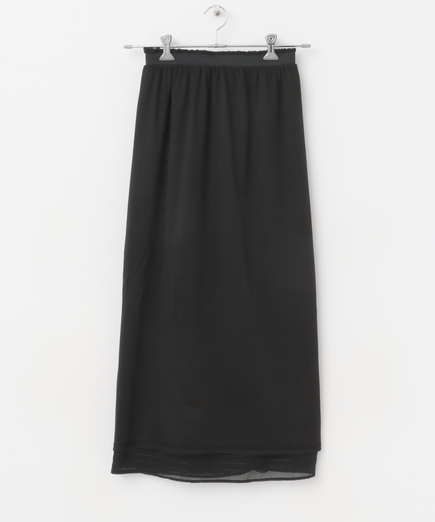 Iラインフリルスカート BLACK one