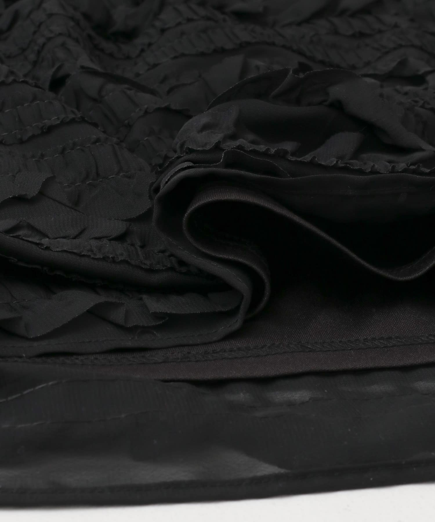 Iラインフリルスカート BLACK one
