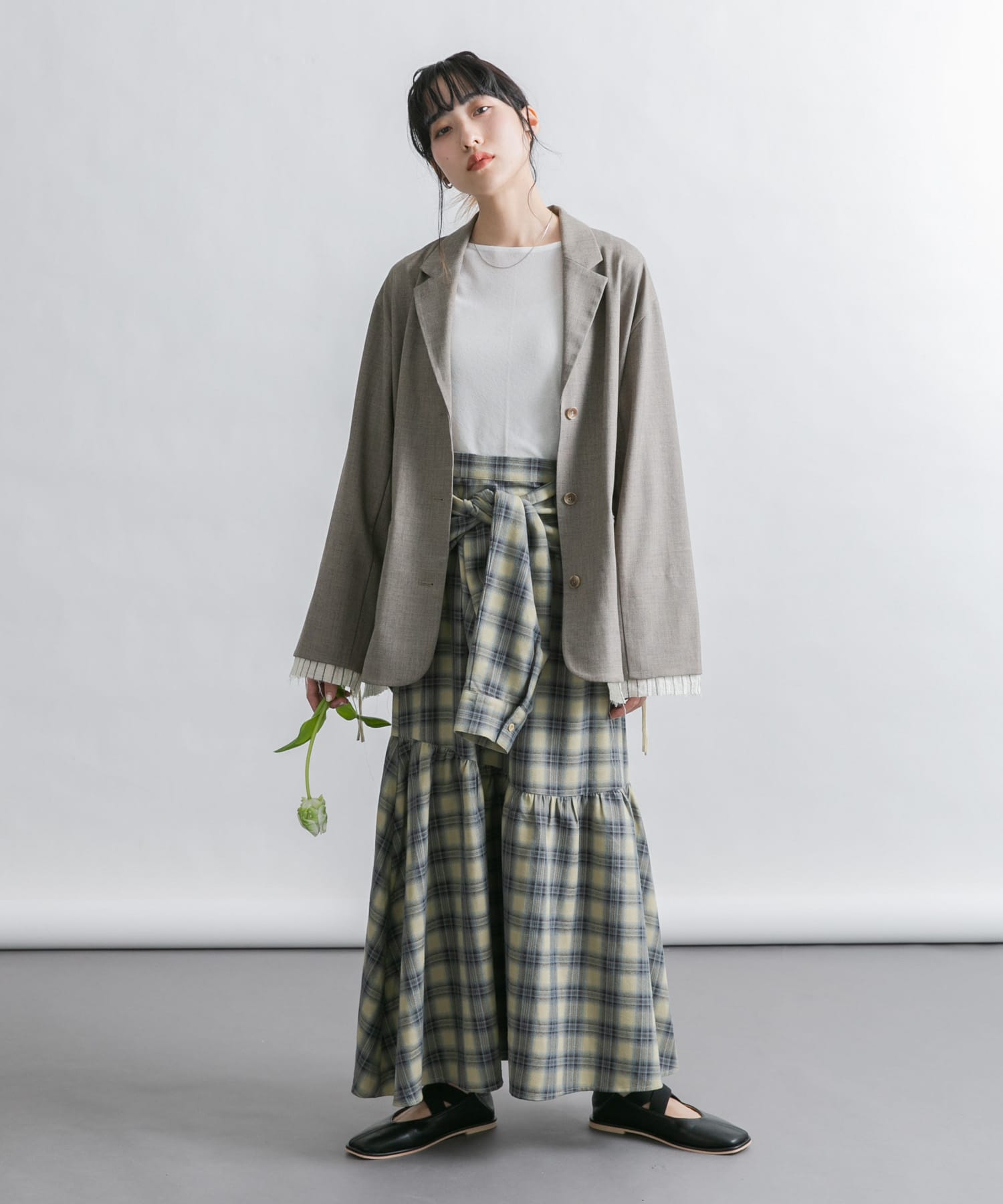 身長：160cm サイズ：one
