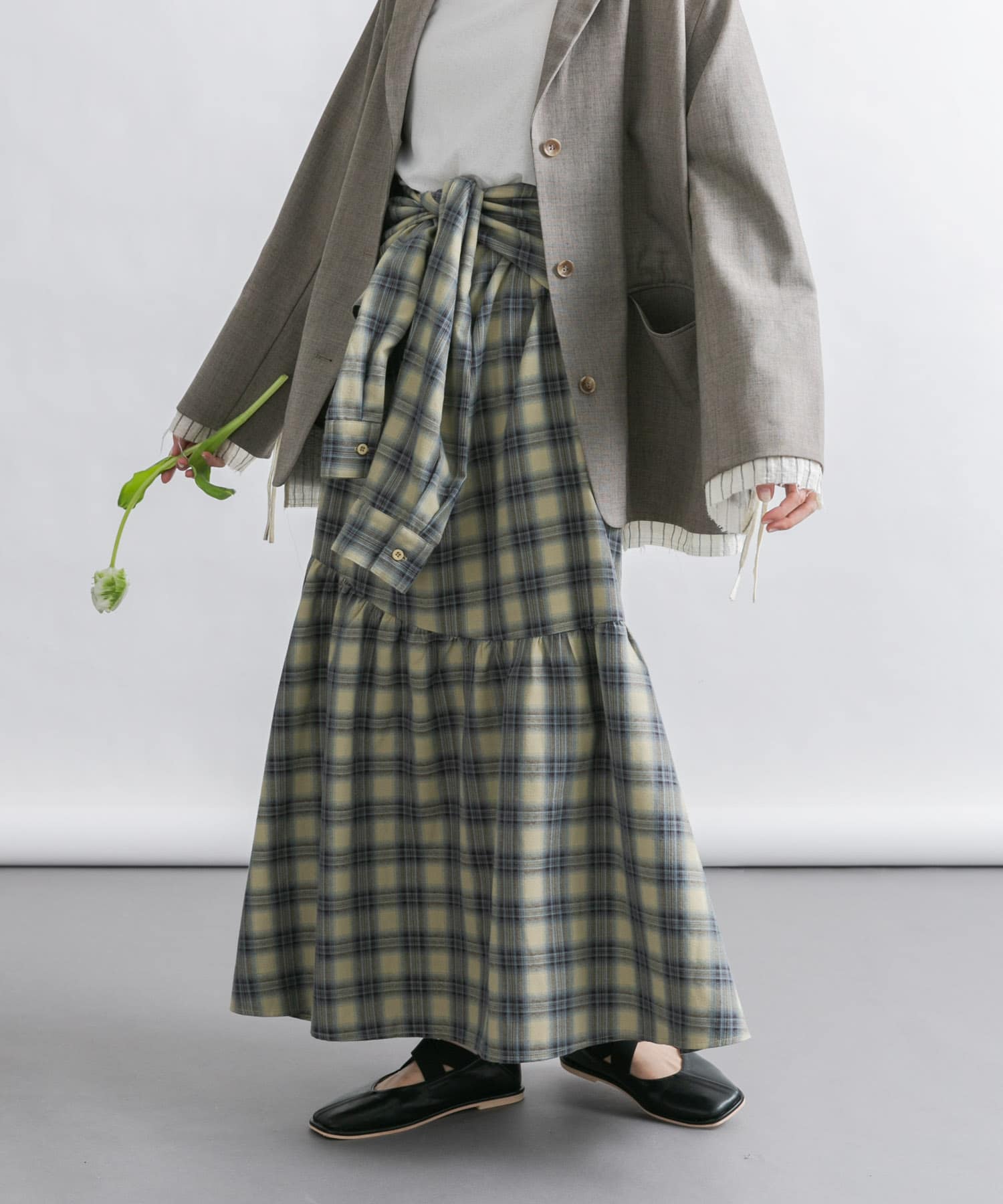 身長：160cm サイズ：one