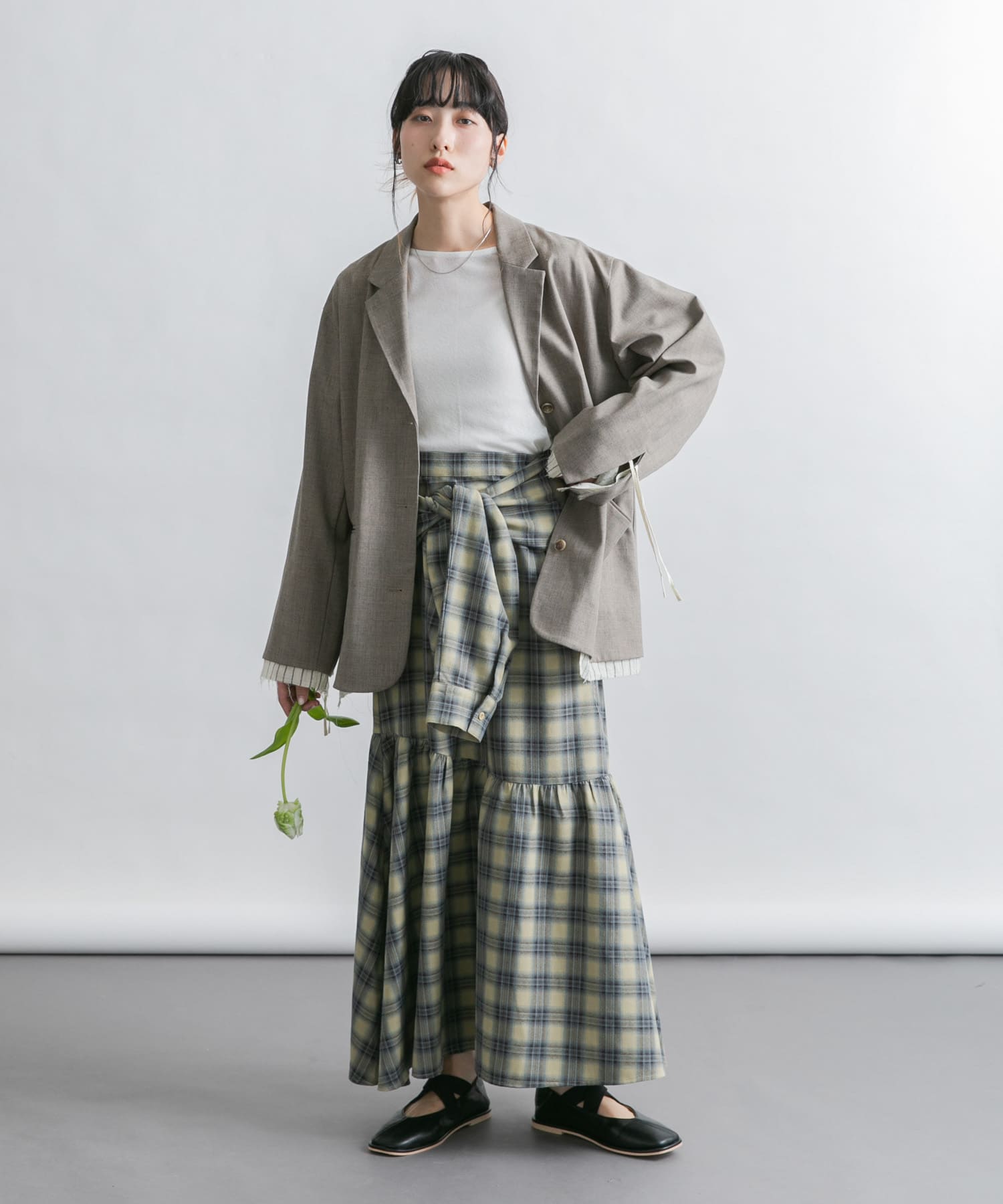 身長：160cm サイズ：one