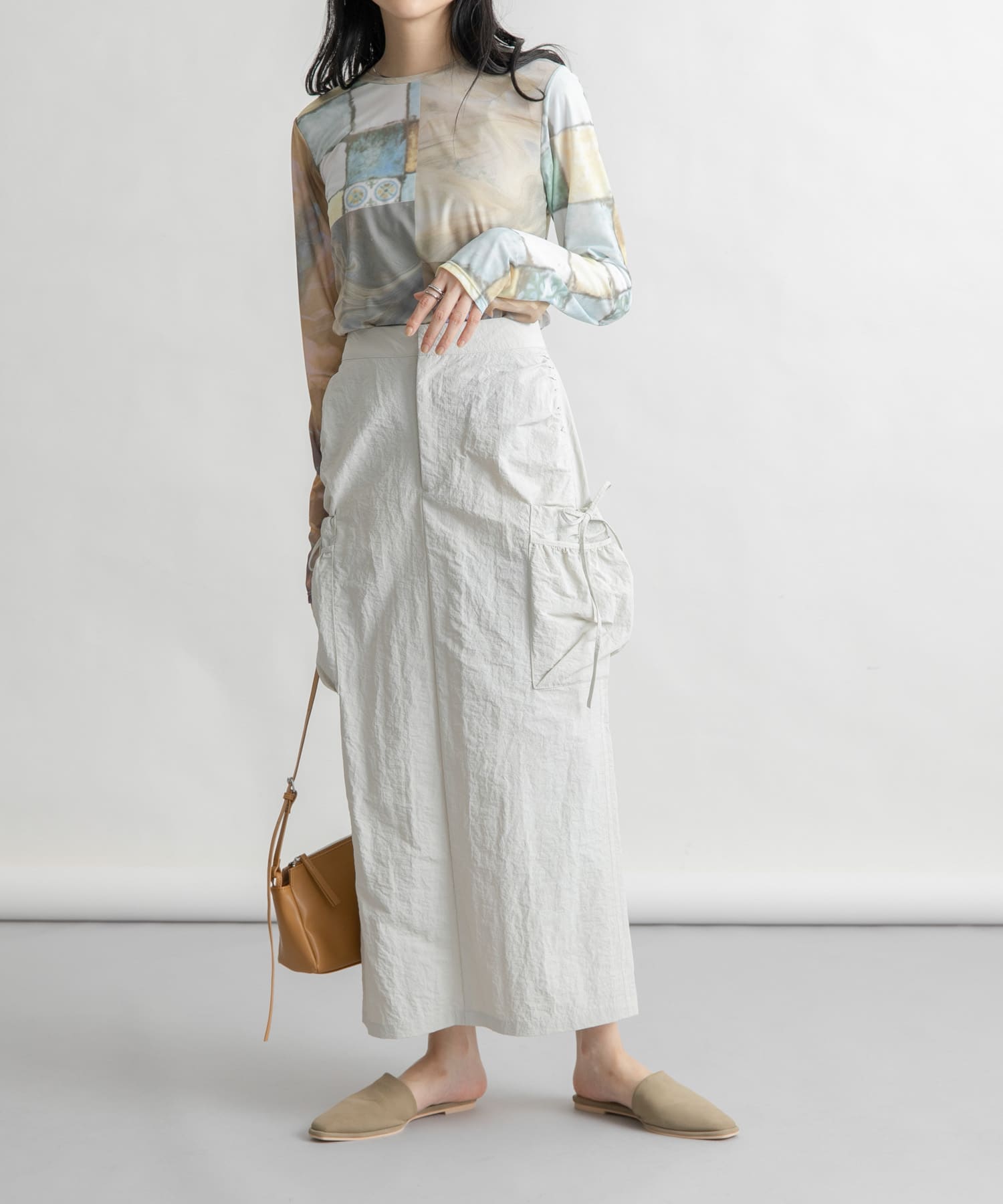 身長：160cm サイズ：one