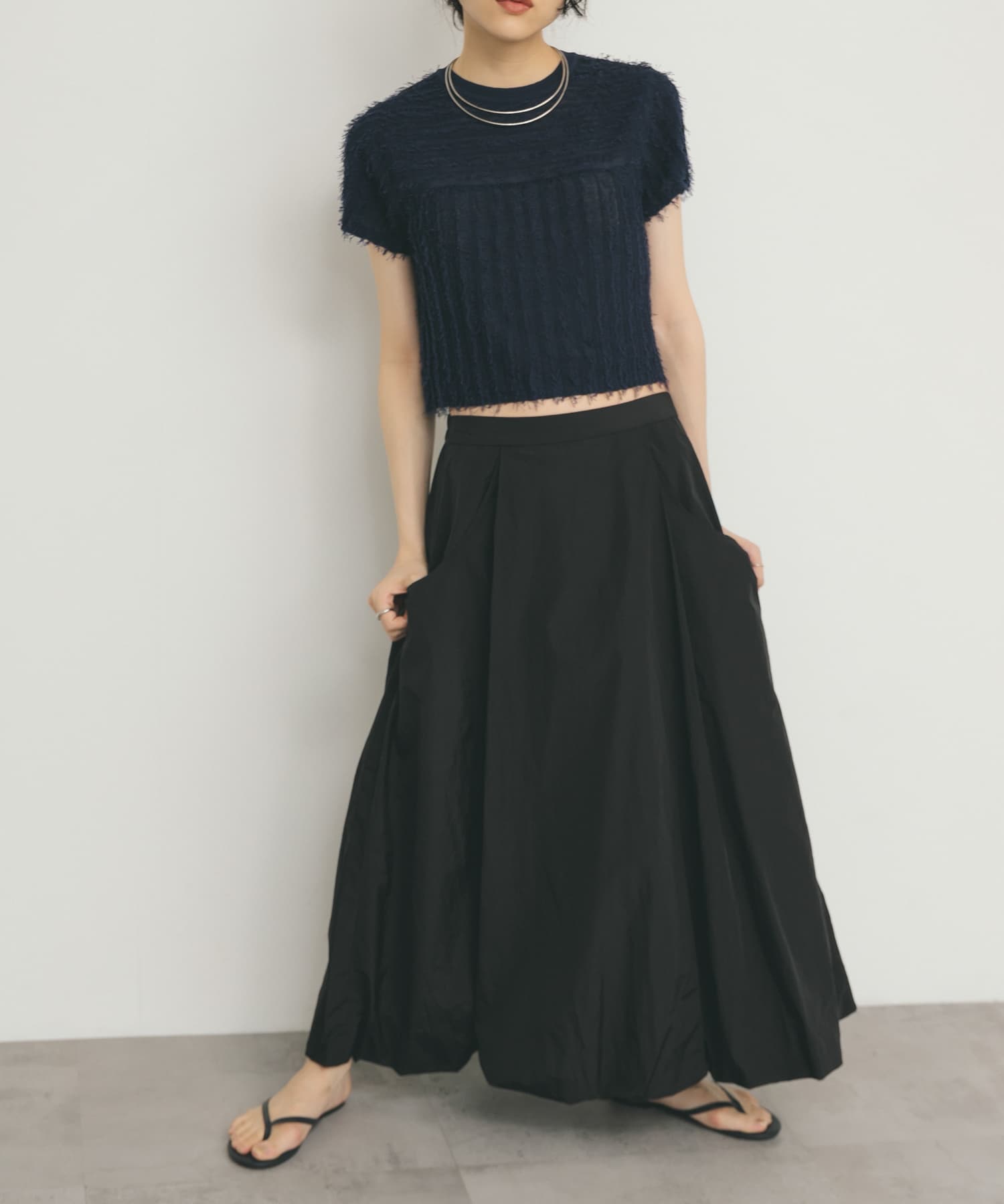 身長：160cm サイズ：one