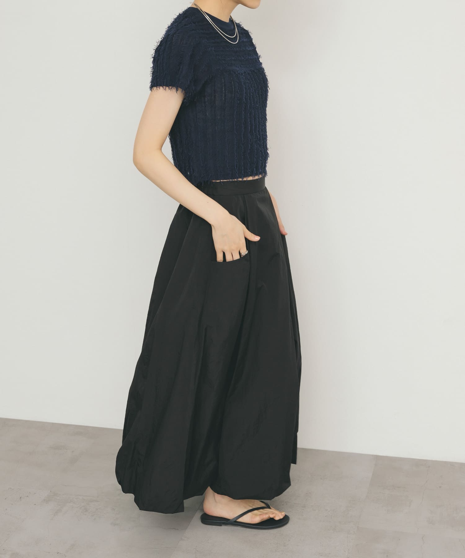 身長：160cm サイズ：one