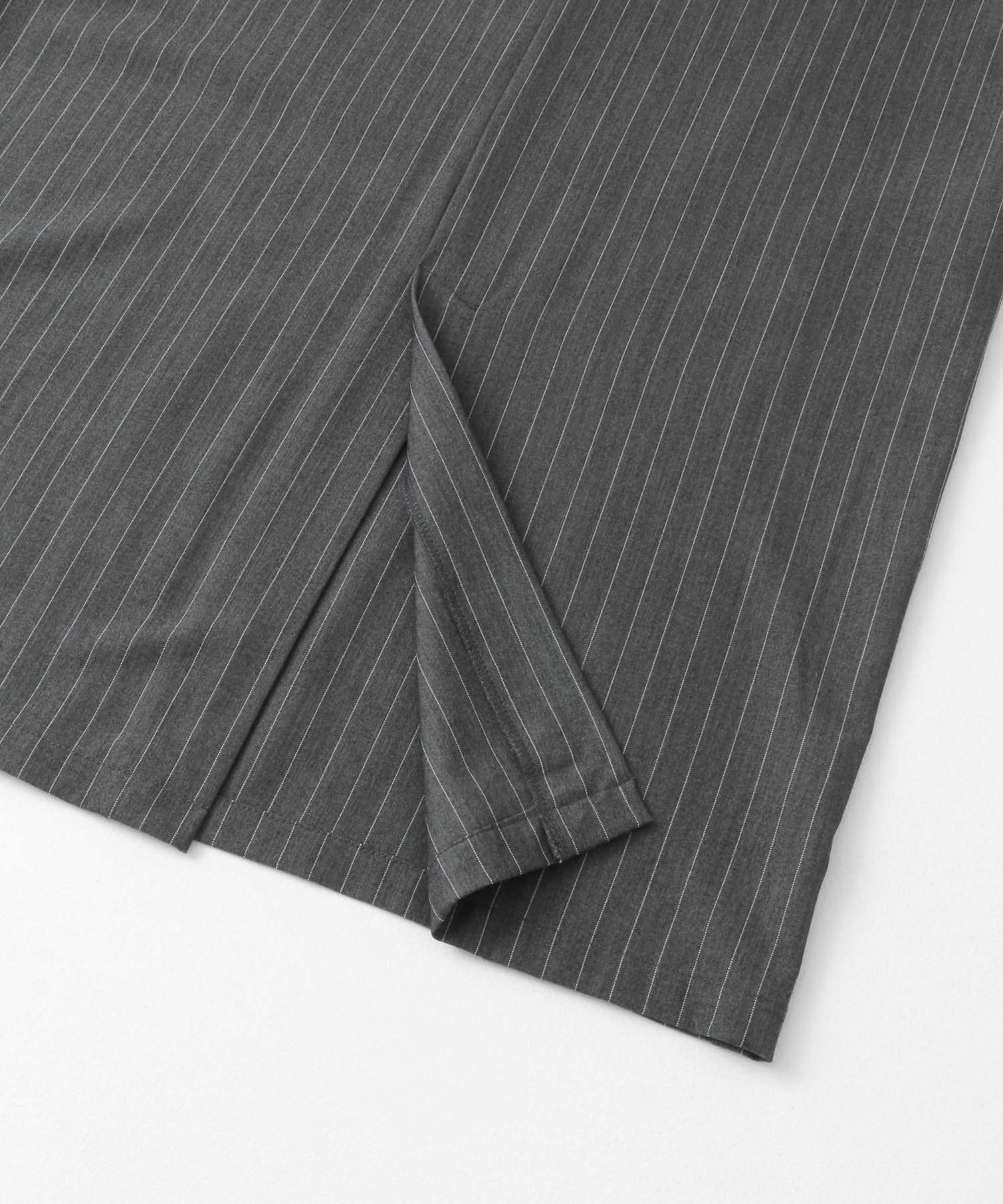 『2サイズ展開』ピンストライプジャンパースカート GRAY 36