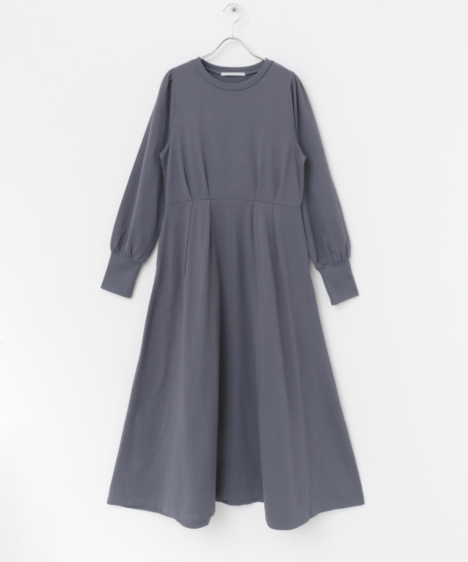 ボリュームカットワンピース BLUE GRAY one