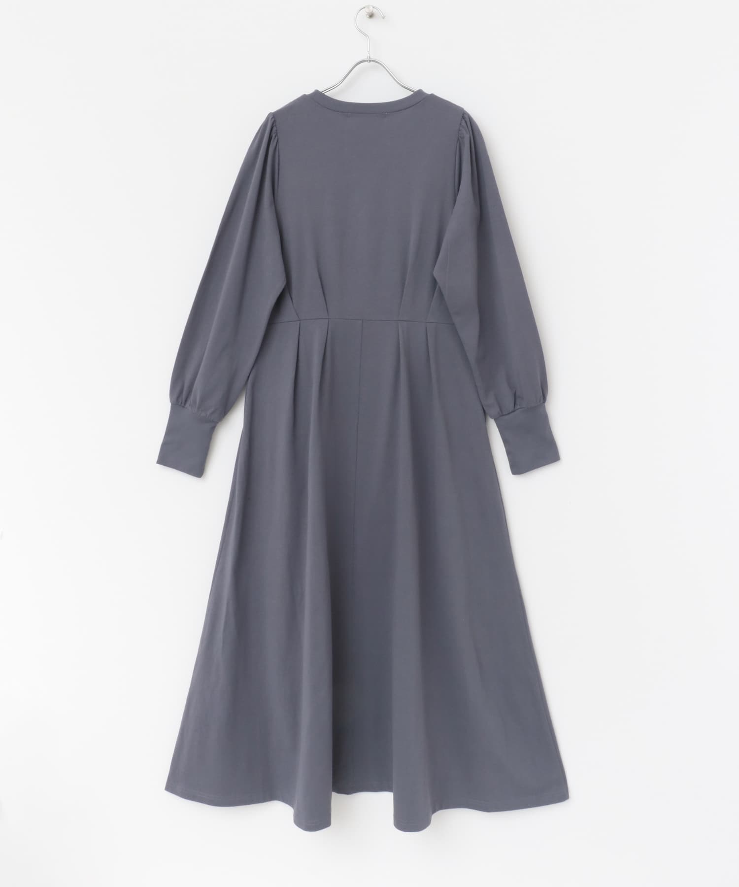 ボリュームカットワンピース BLUE GRAY one