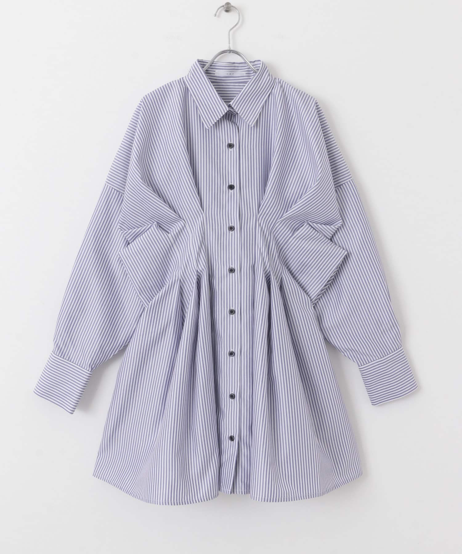 ストライプウエストタックミニワンピース(one L.BEIGE