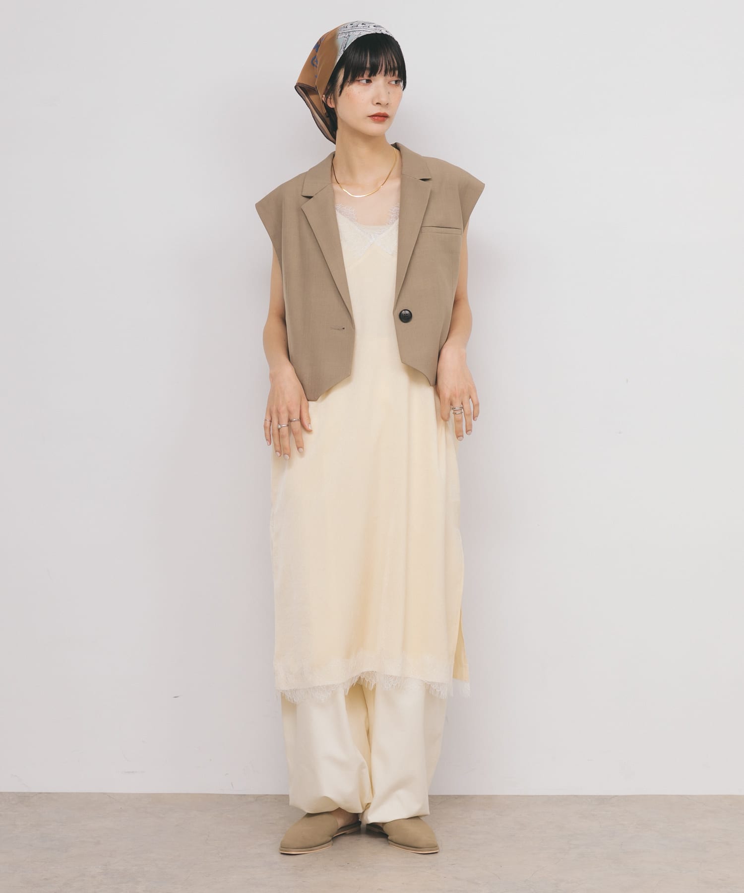 身長：159cm サイズ：one