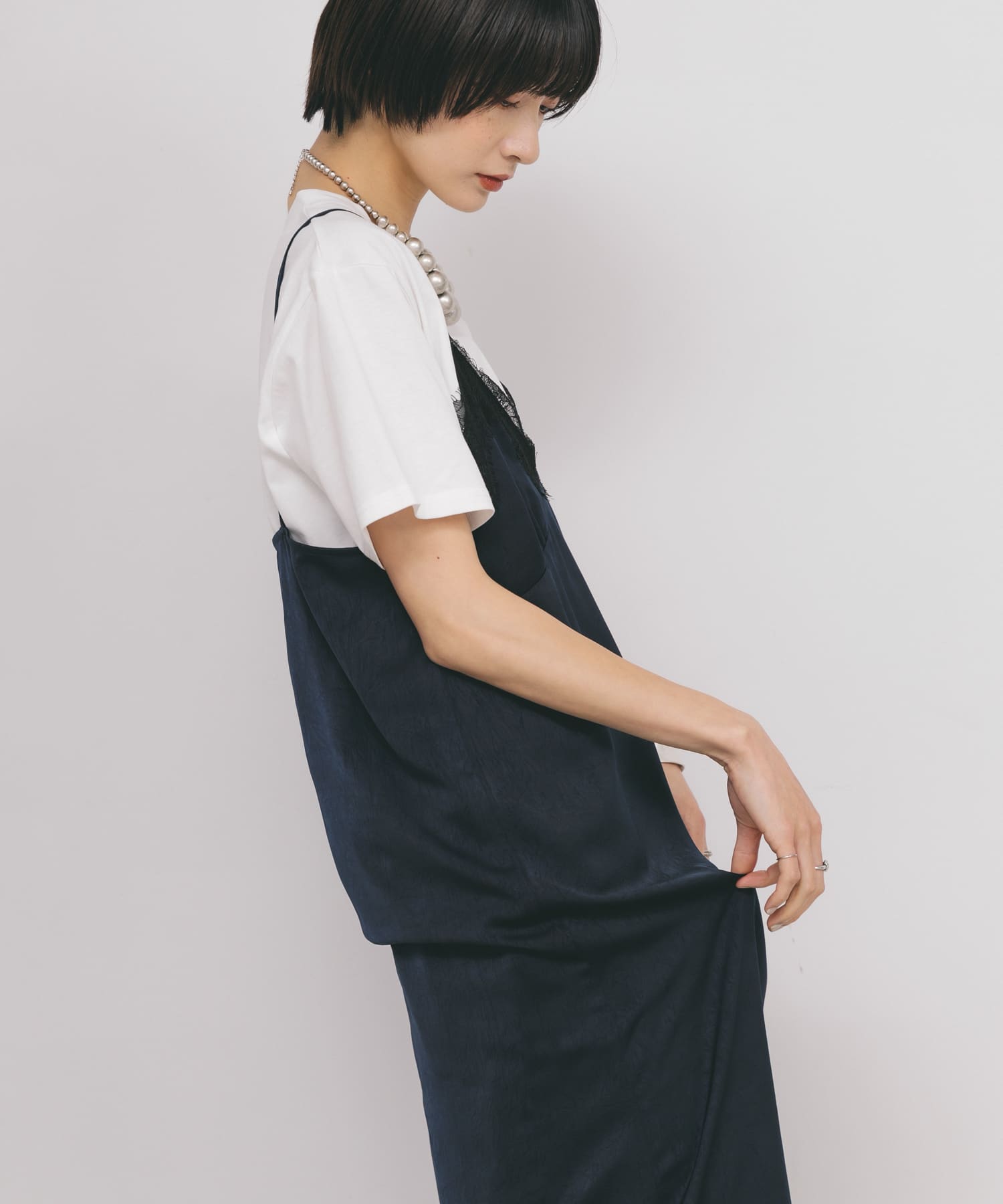 身長：159cm サイズ：one