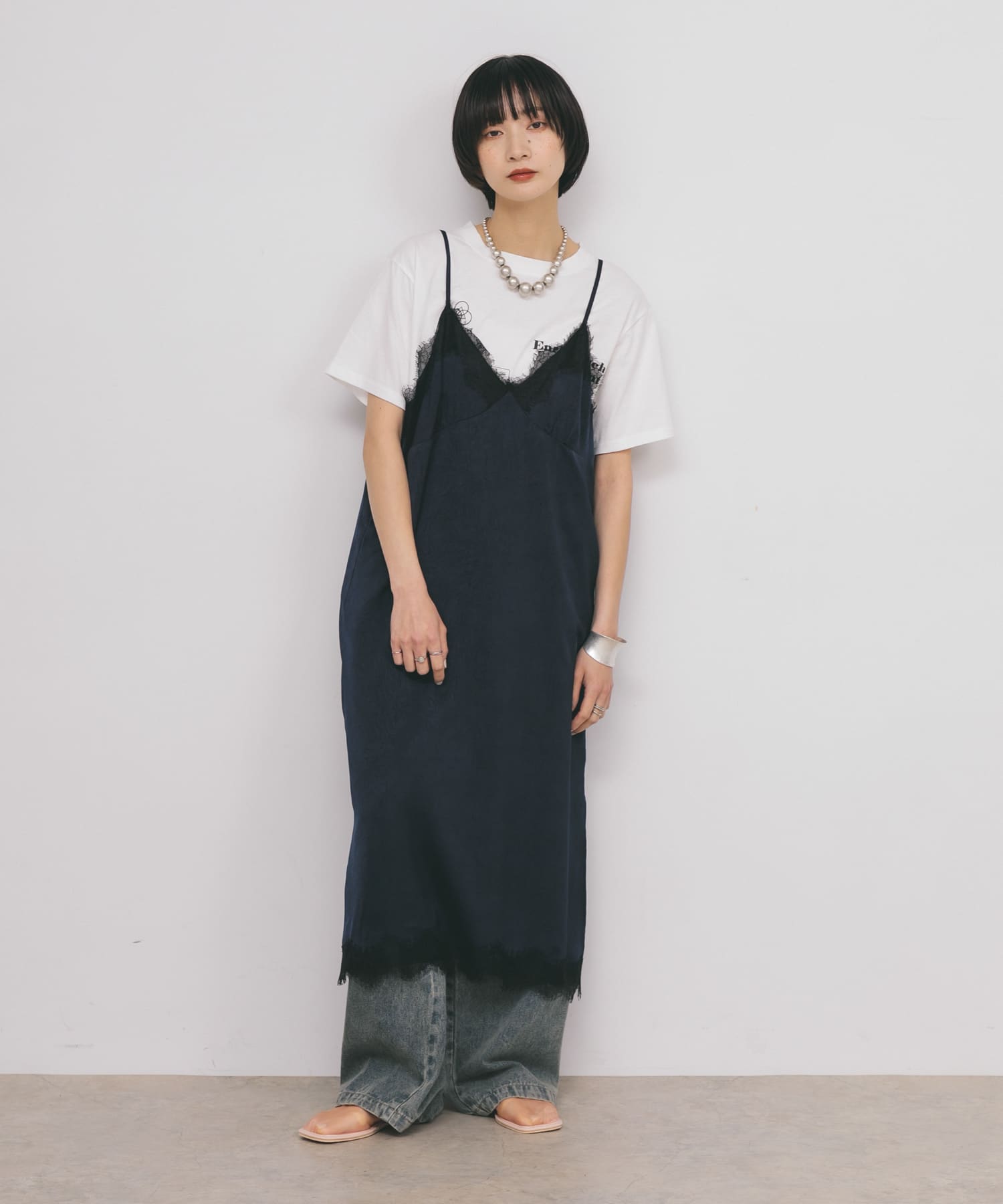 身長：159cm サイズ：one