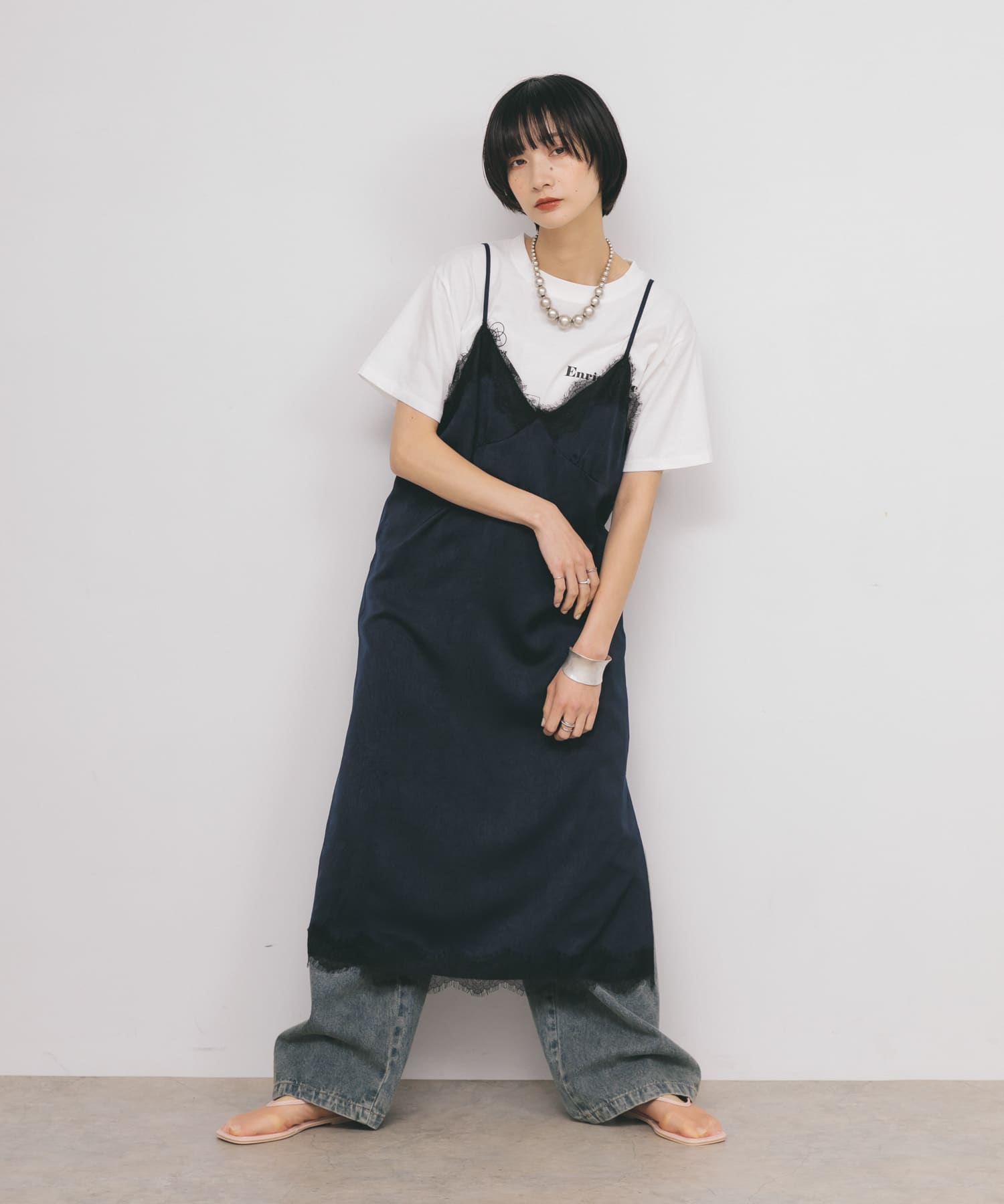 身長：159cm サイズ：one