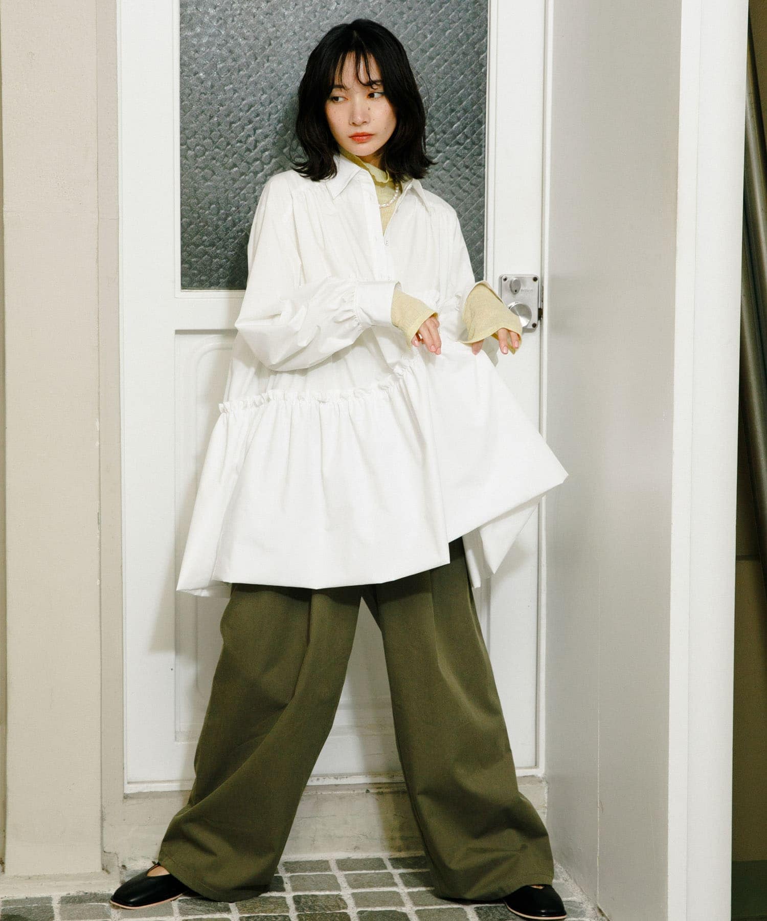 身長：159cm サイズ：one