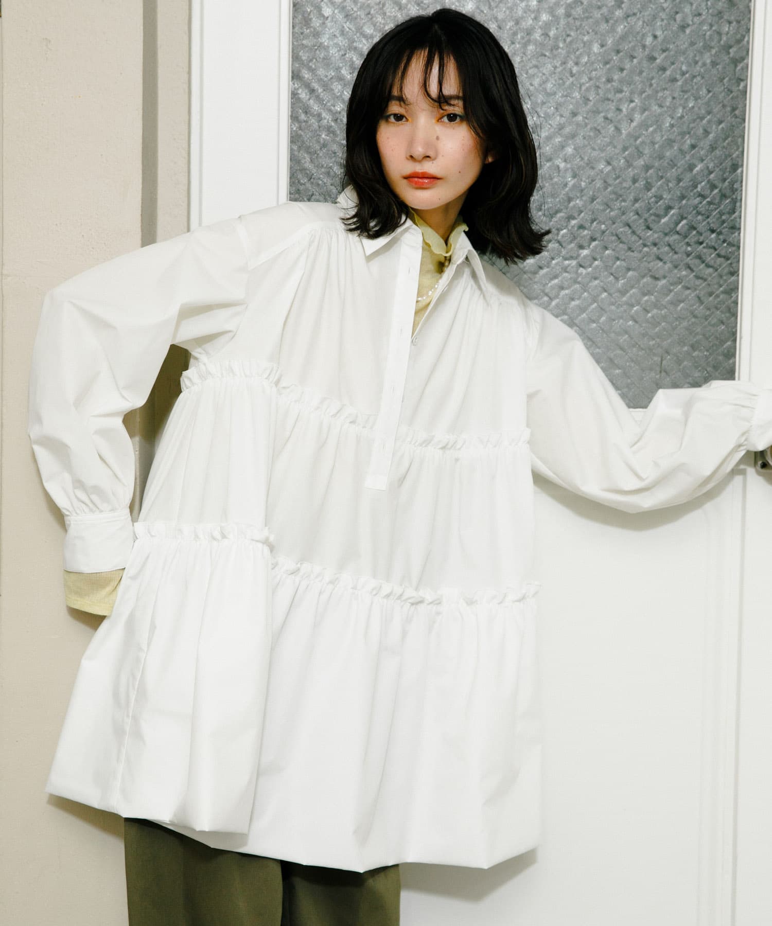 身長：159cm サイズ：one
