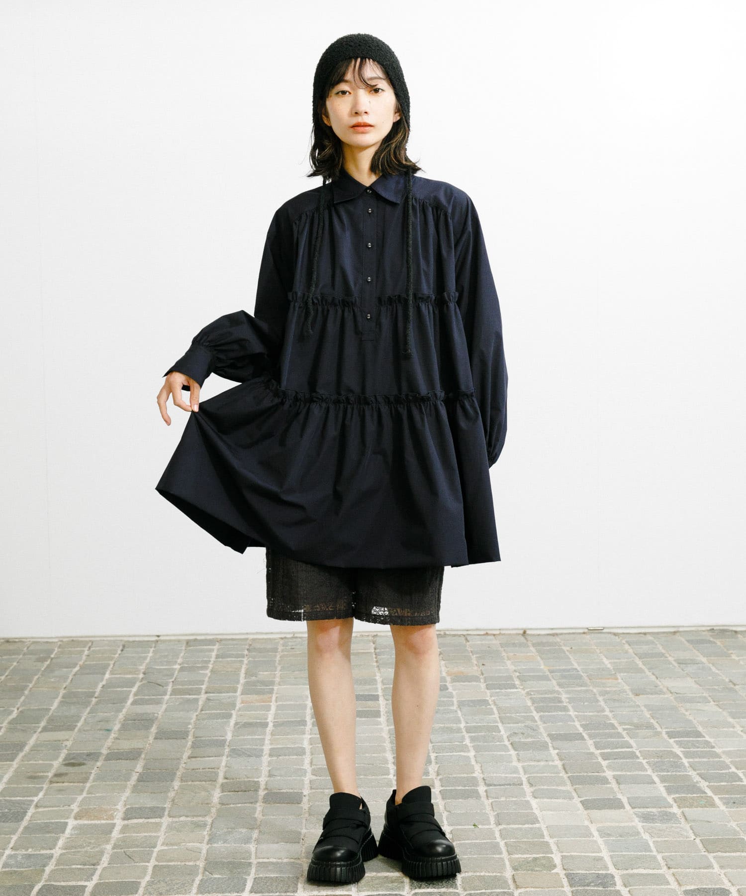 身長：159cm サイズ：one