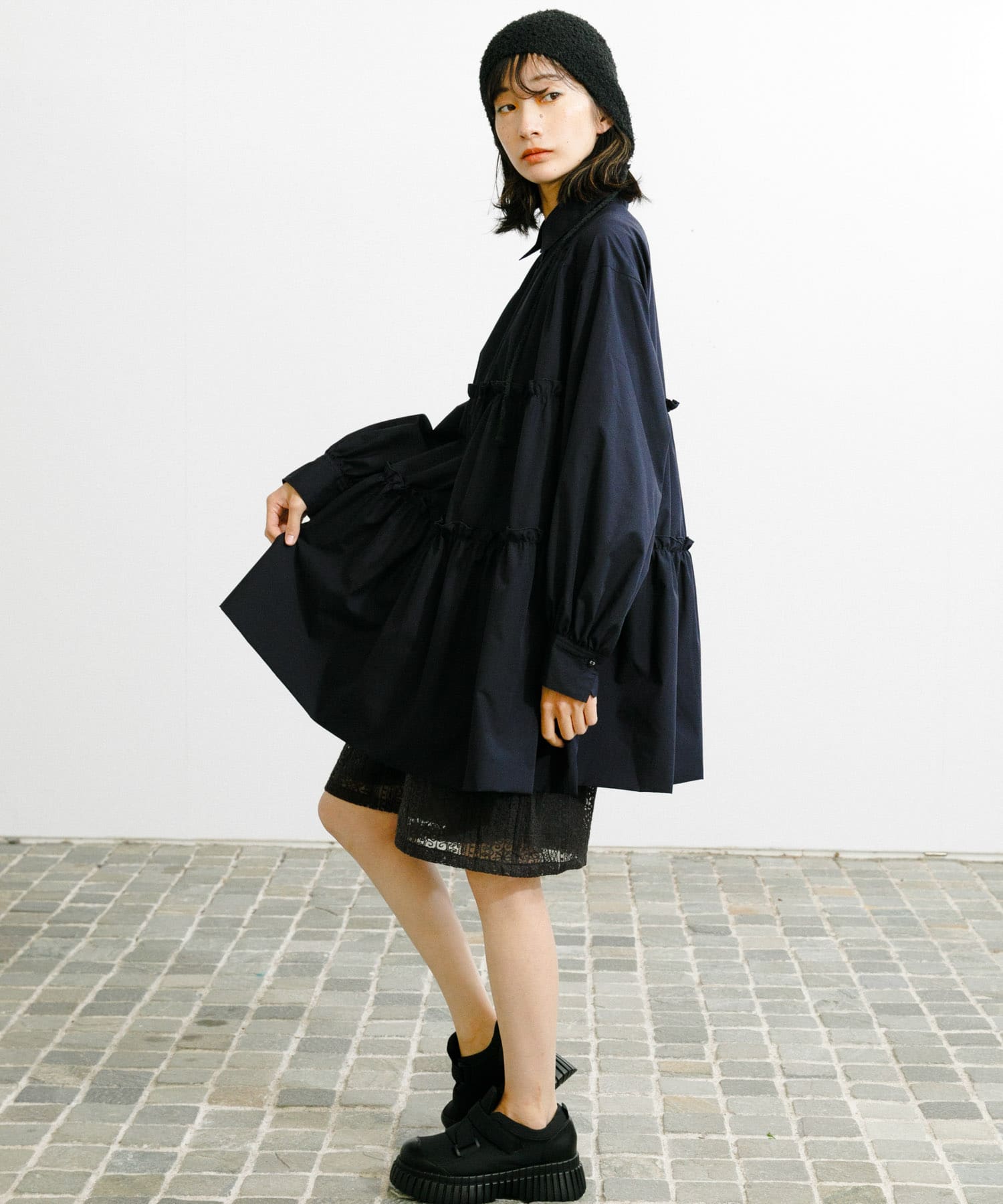 身長：159cm サイズ：one