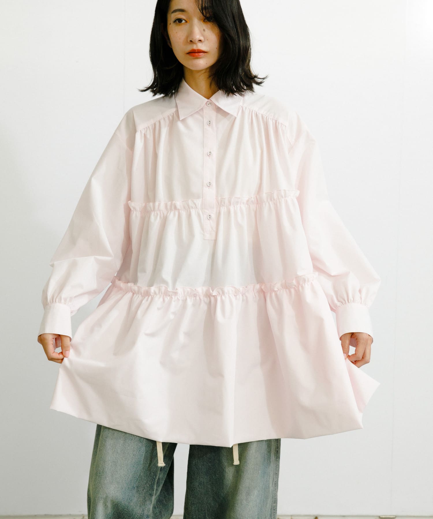 身長：159cm サイズ：one