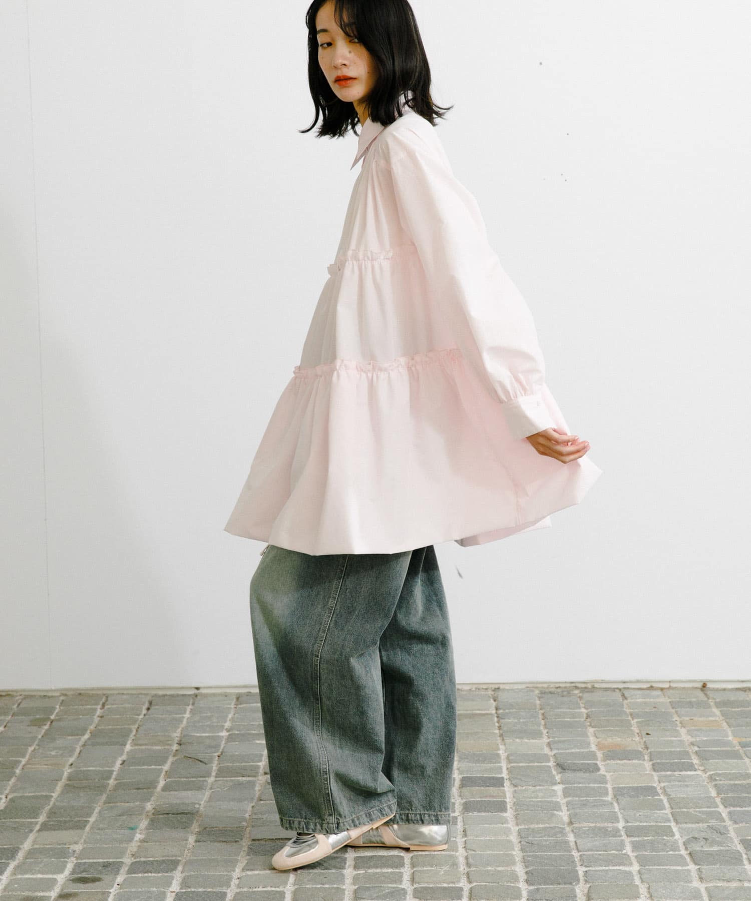 身長：159cm サイズ：one