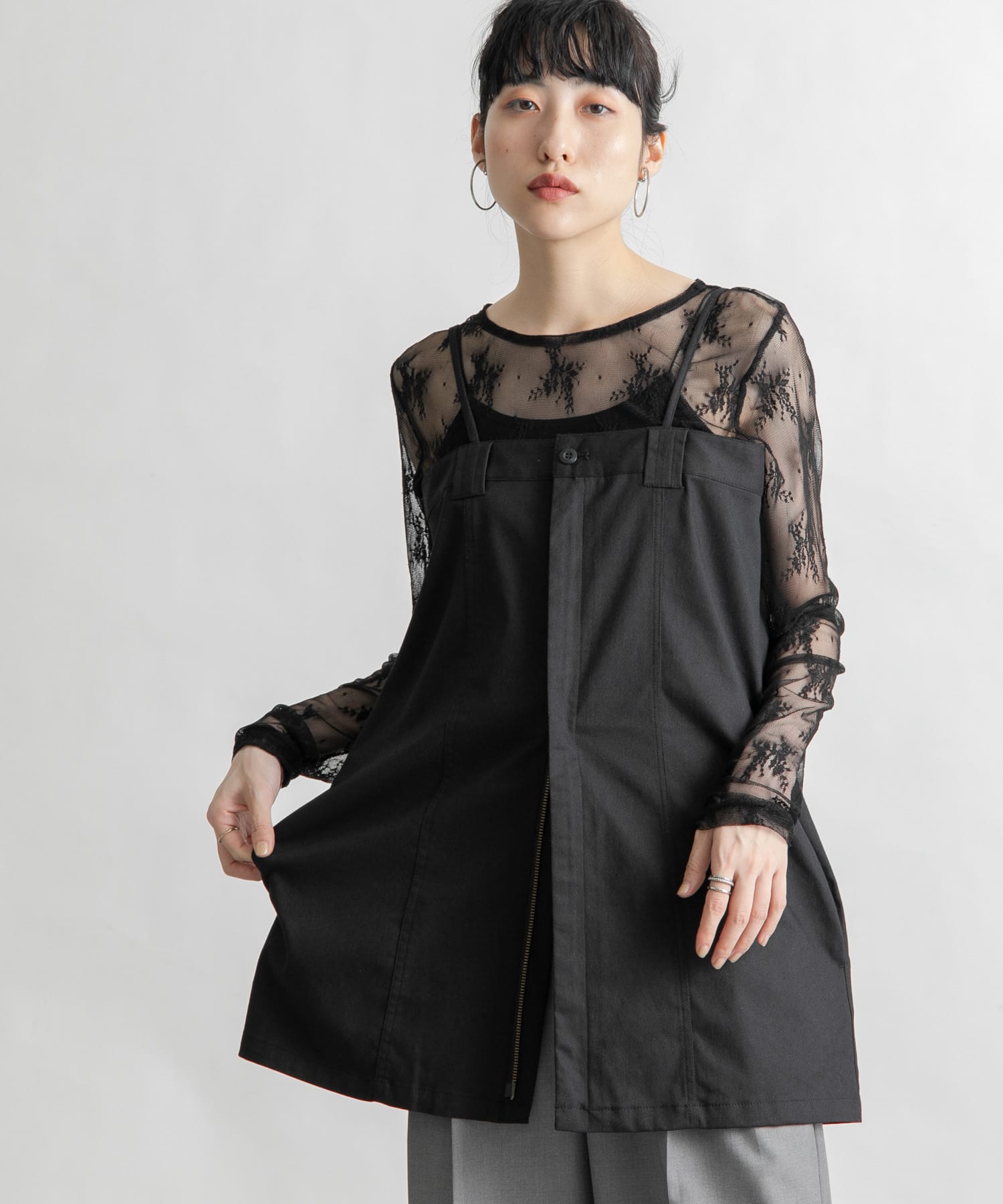 身長：160cm サイズ：one