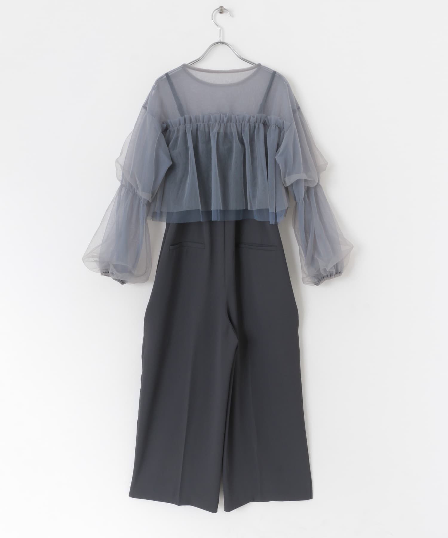 チュールブラウスSETベアサロペット KBF｜チュールブラウスSETベアサロペット | Rakuten Fashion