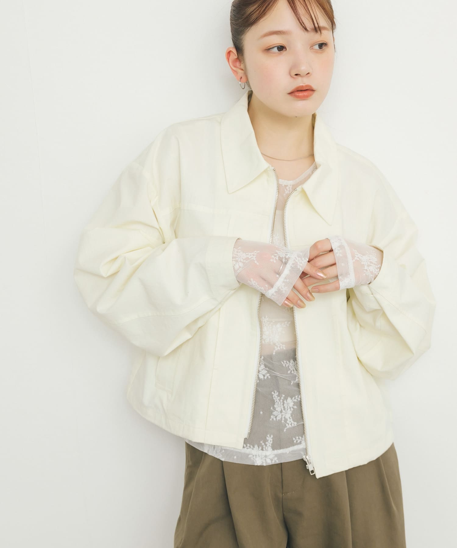 身長：160cm サイズ：one