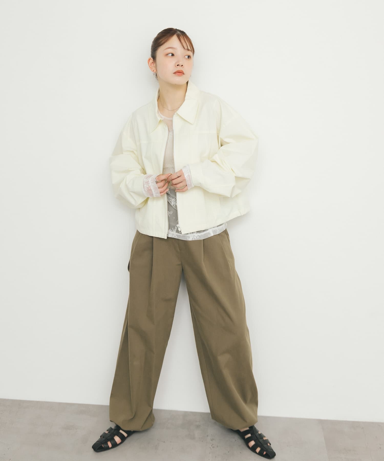 身長：160cm サイズ：one
