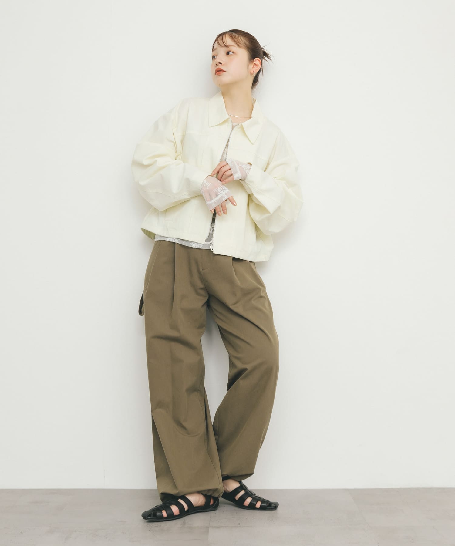 身長：160cm サイズ：one