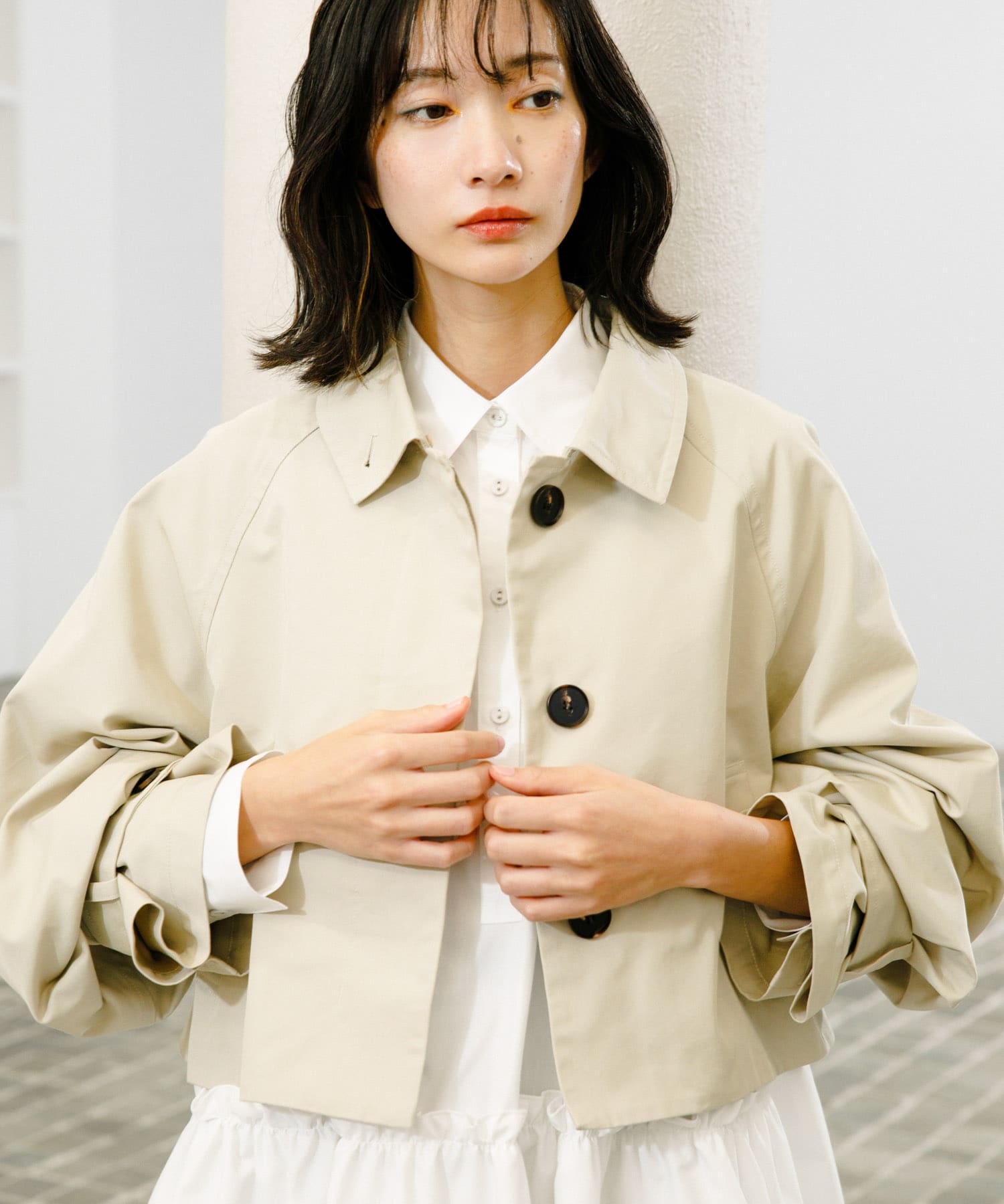 身長：159cm サイズ：one
