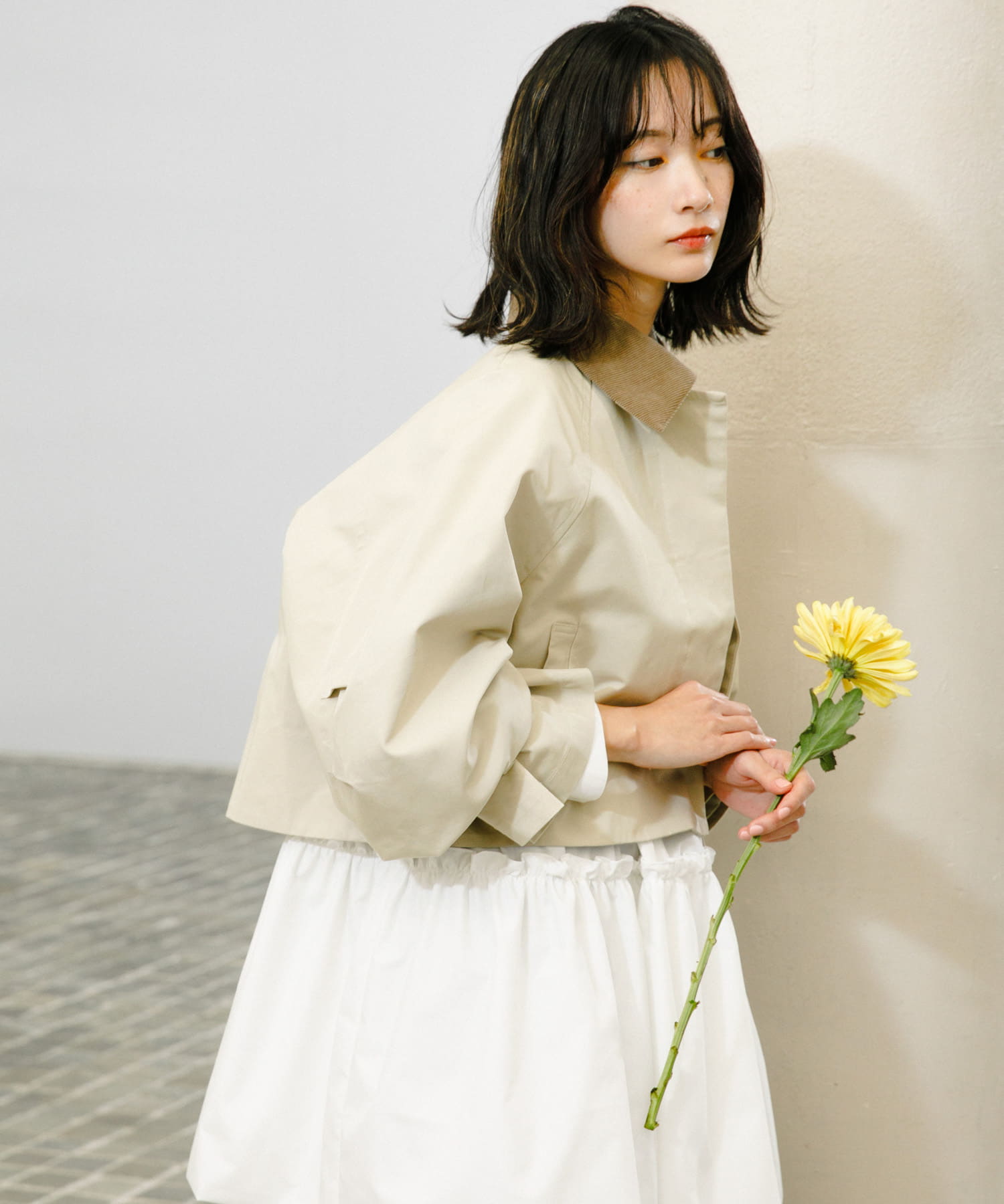 身長：159cm サイズ：one