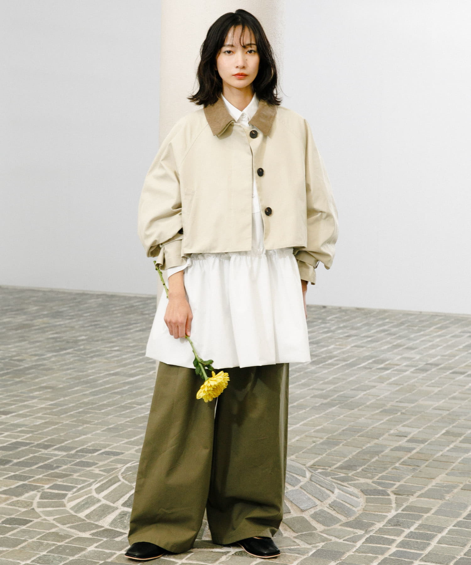 身長：159cm サイズ：one